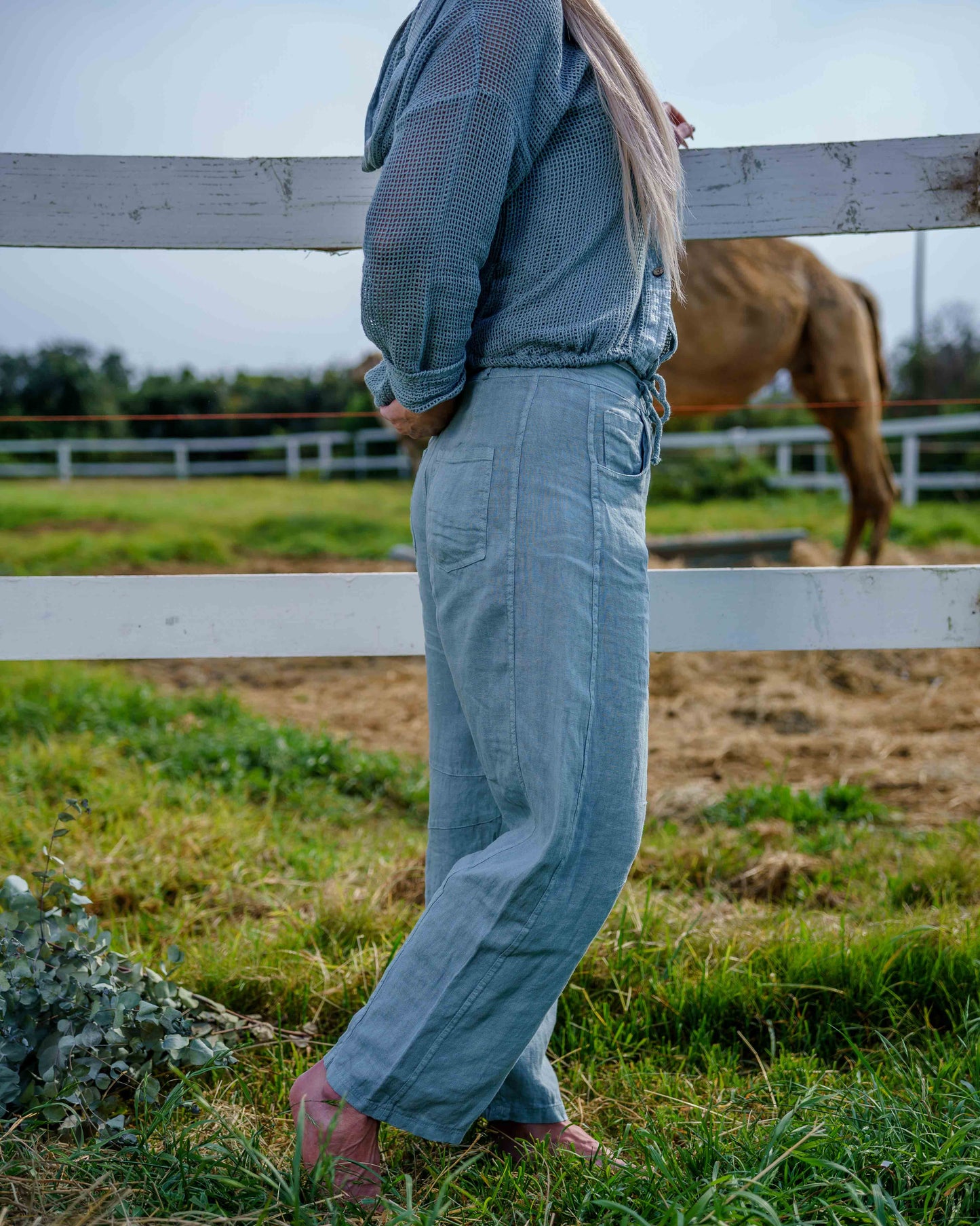 Executive Linen Pants | Sage