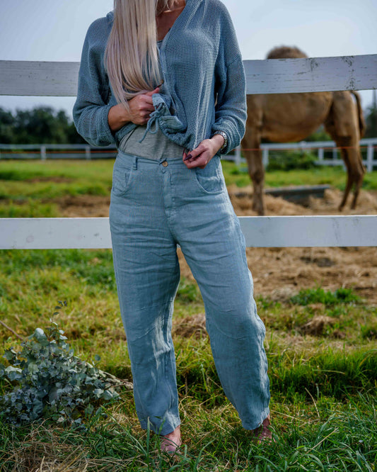 Executive Linen Pants | Sage