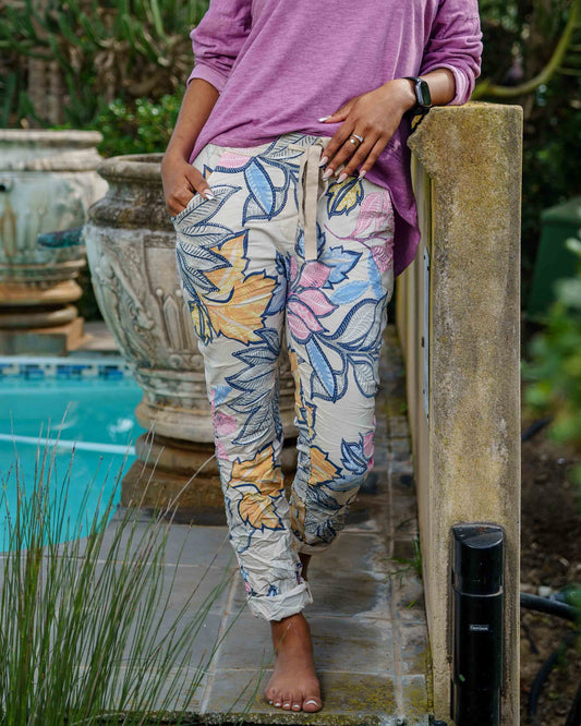 Falling For You Drawstring Pants | Beige