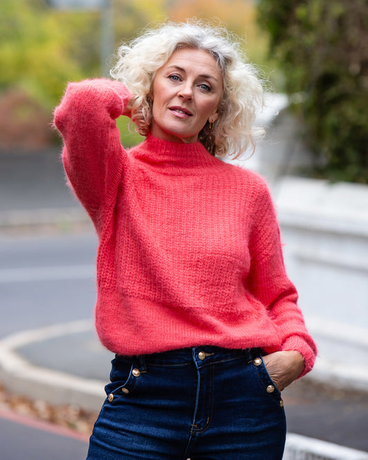 Feather Touch Knit | Coral
