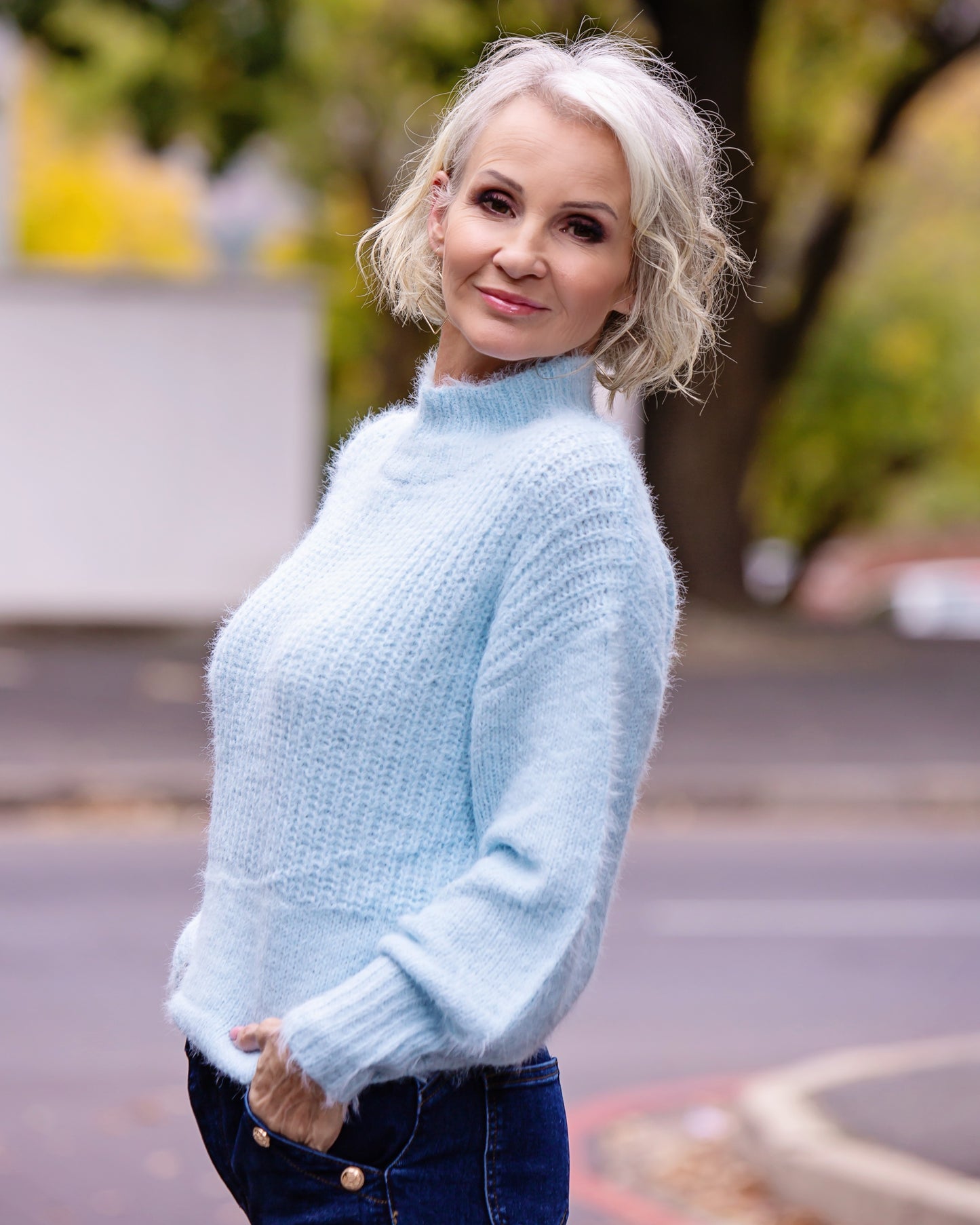 Feather Touch Knit | Sky Blue