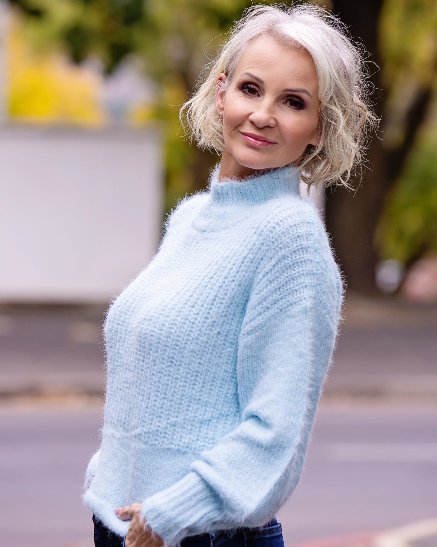 Feather Touch Knit | Sky Blue