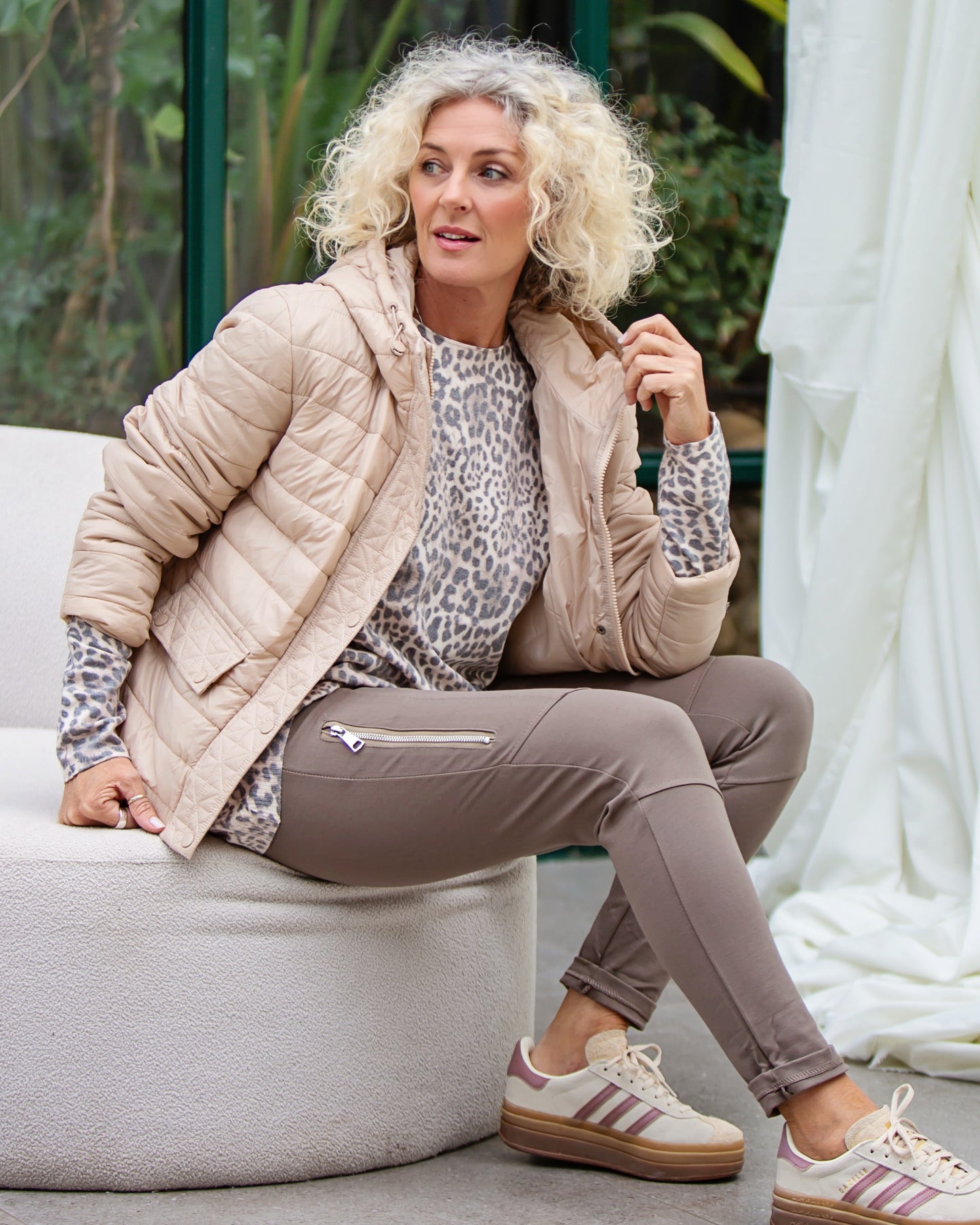 Featherline Puffer Jacket | Sand