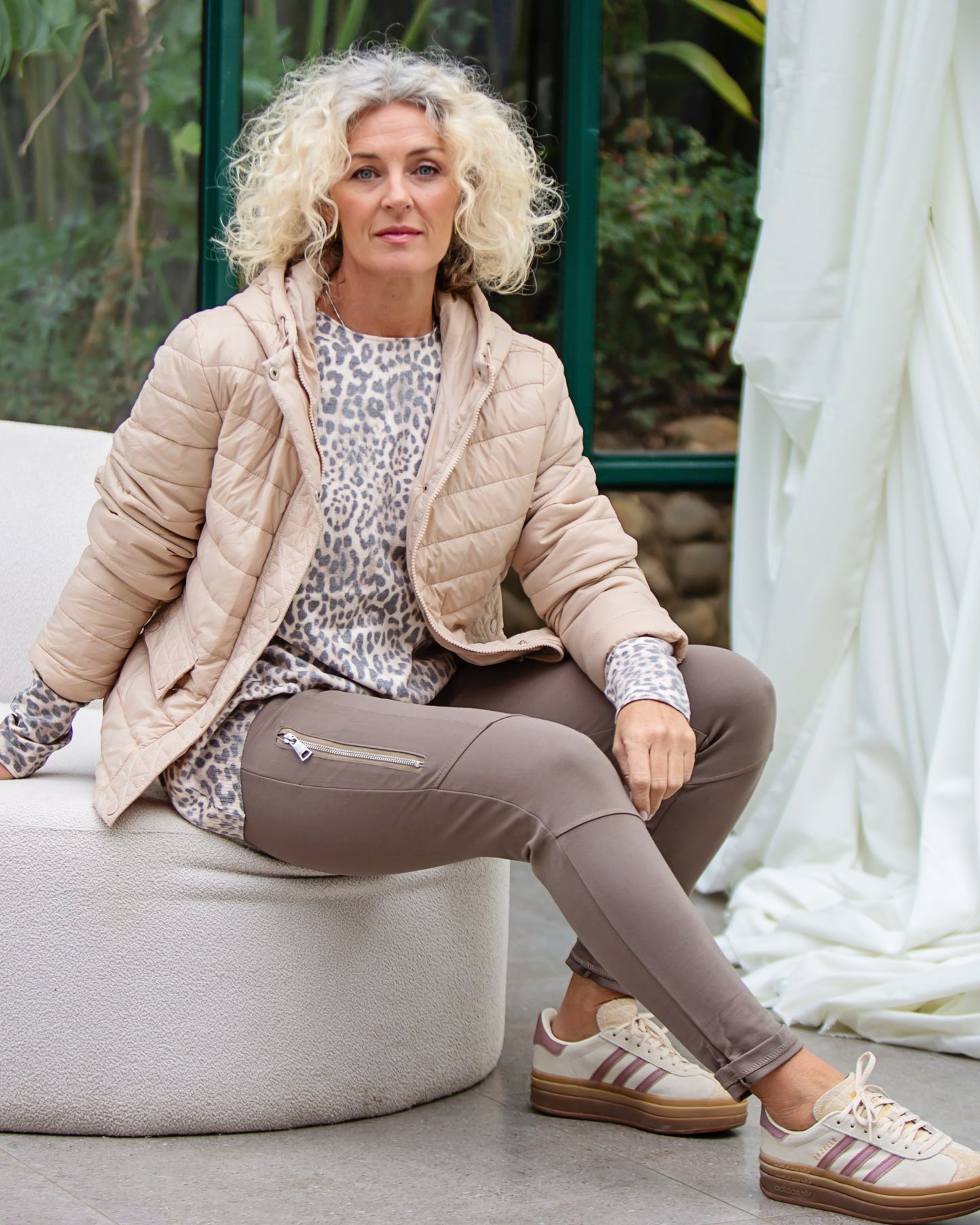 Featherline Puffer Jacket | Sand