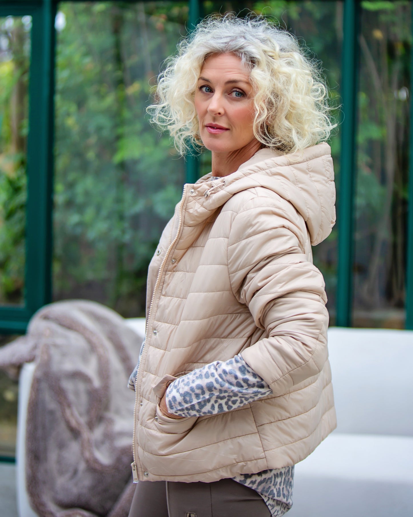 Featherline Puffer Jacket | Sand
