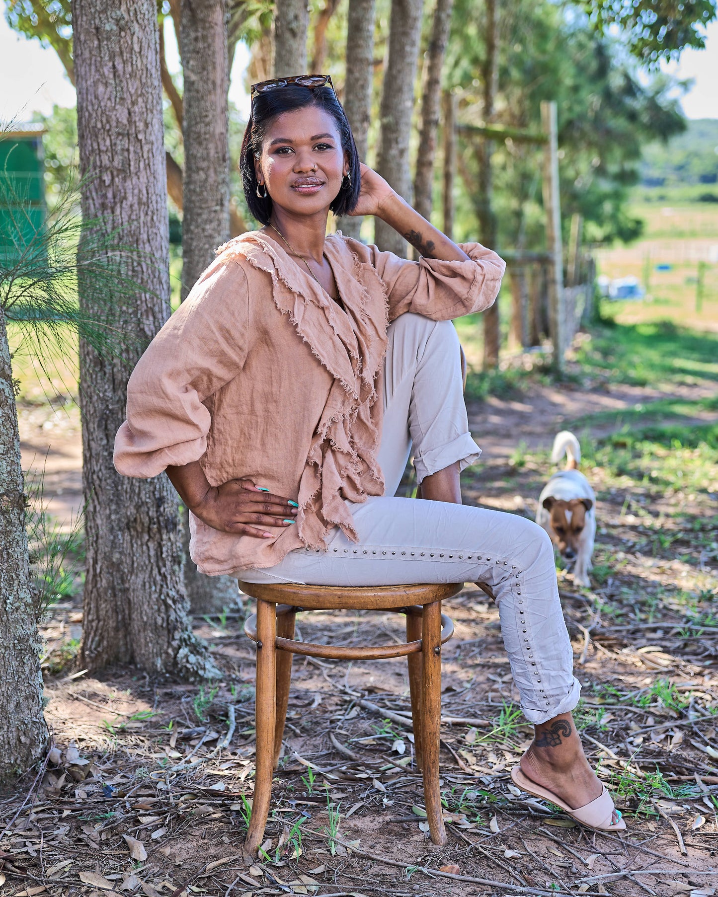 Florence Flow Linen Shirt | Biscotto