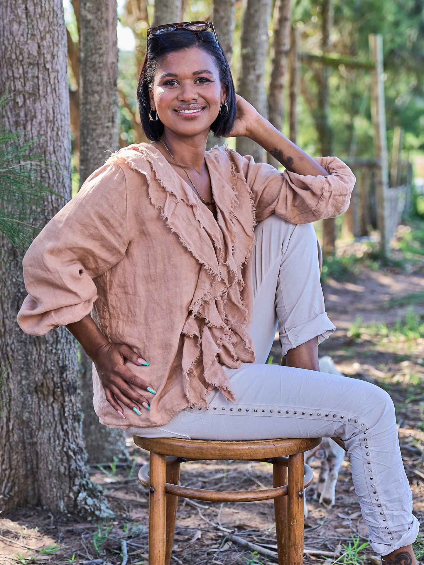 Florence Flow Linen Shirt | Biscotto