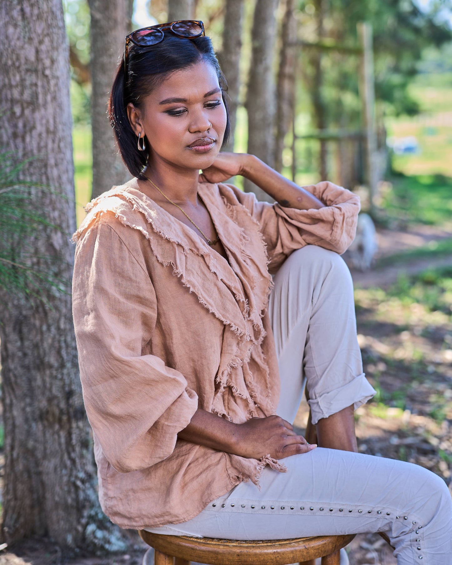 Florence Flow Linen Shirt | Biscotto