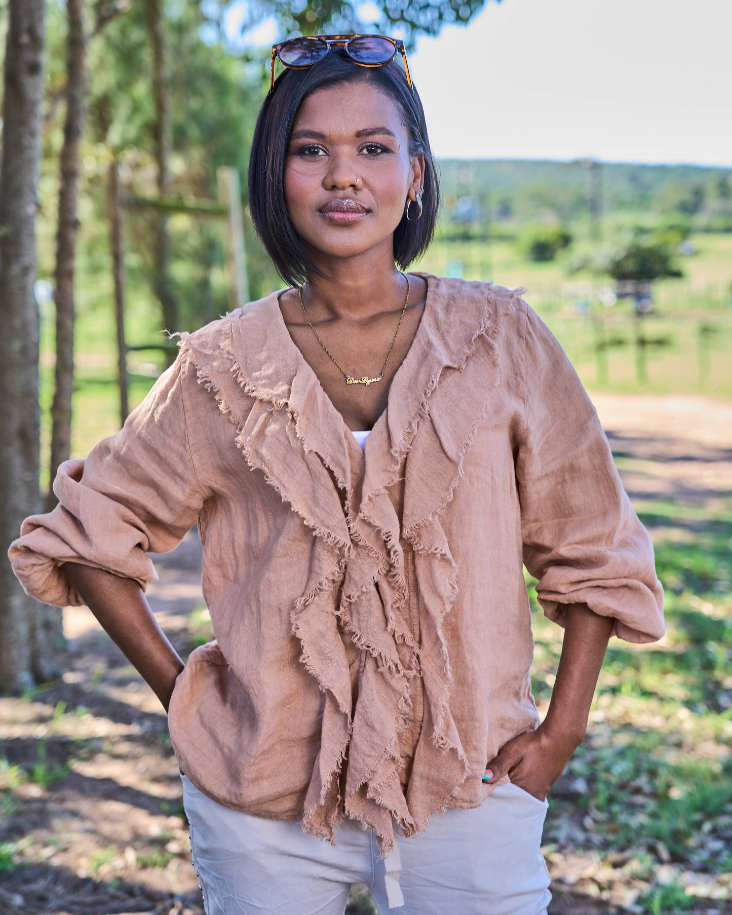 Florence Flow Linen Shirt | Biscotto