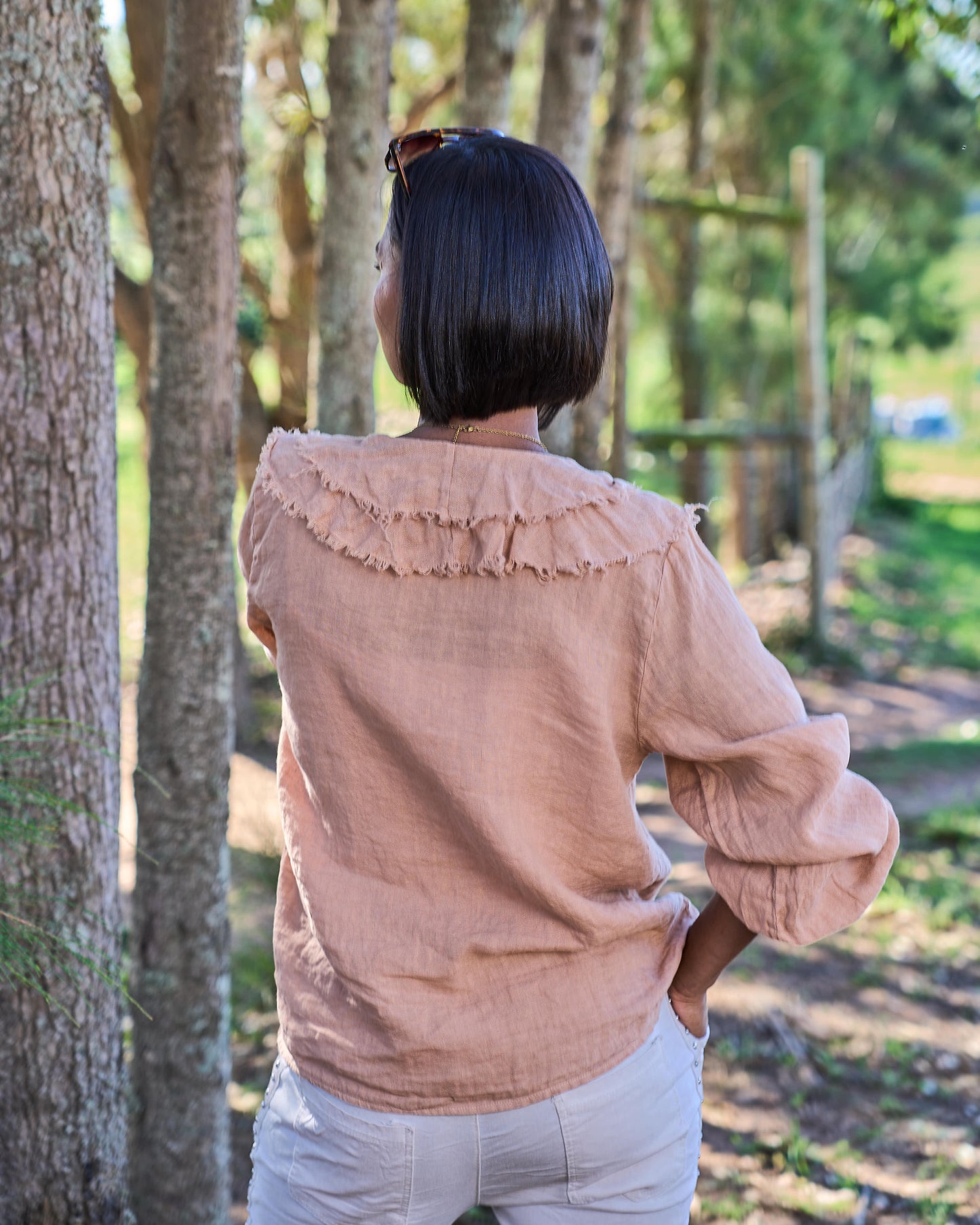 Florence Flow Linen Shirt | Biscotto