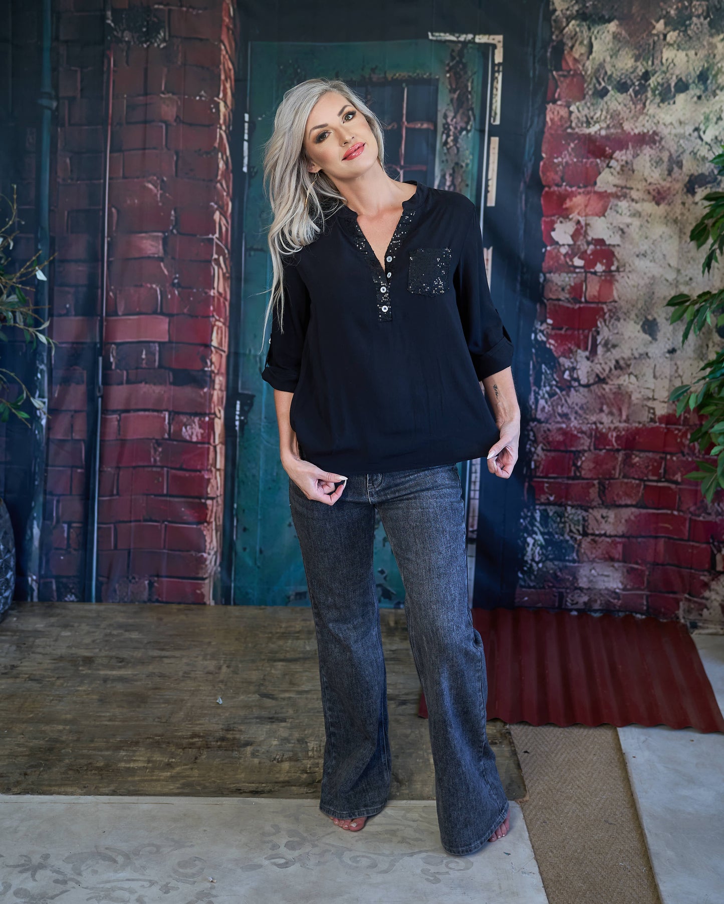 French Kiss Shirt | Black