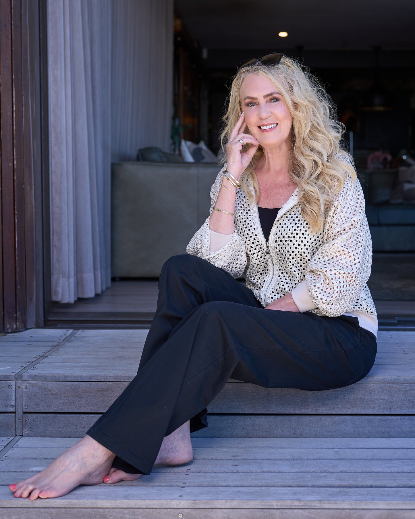 Glow-Getter Hoodie Jacket | Gold