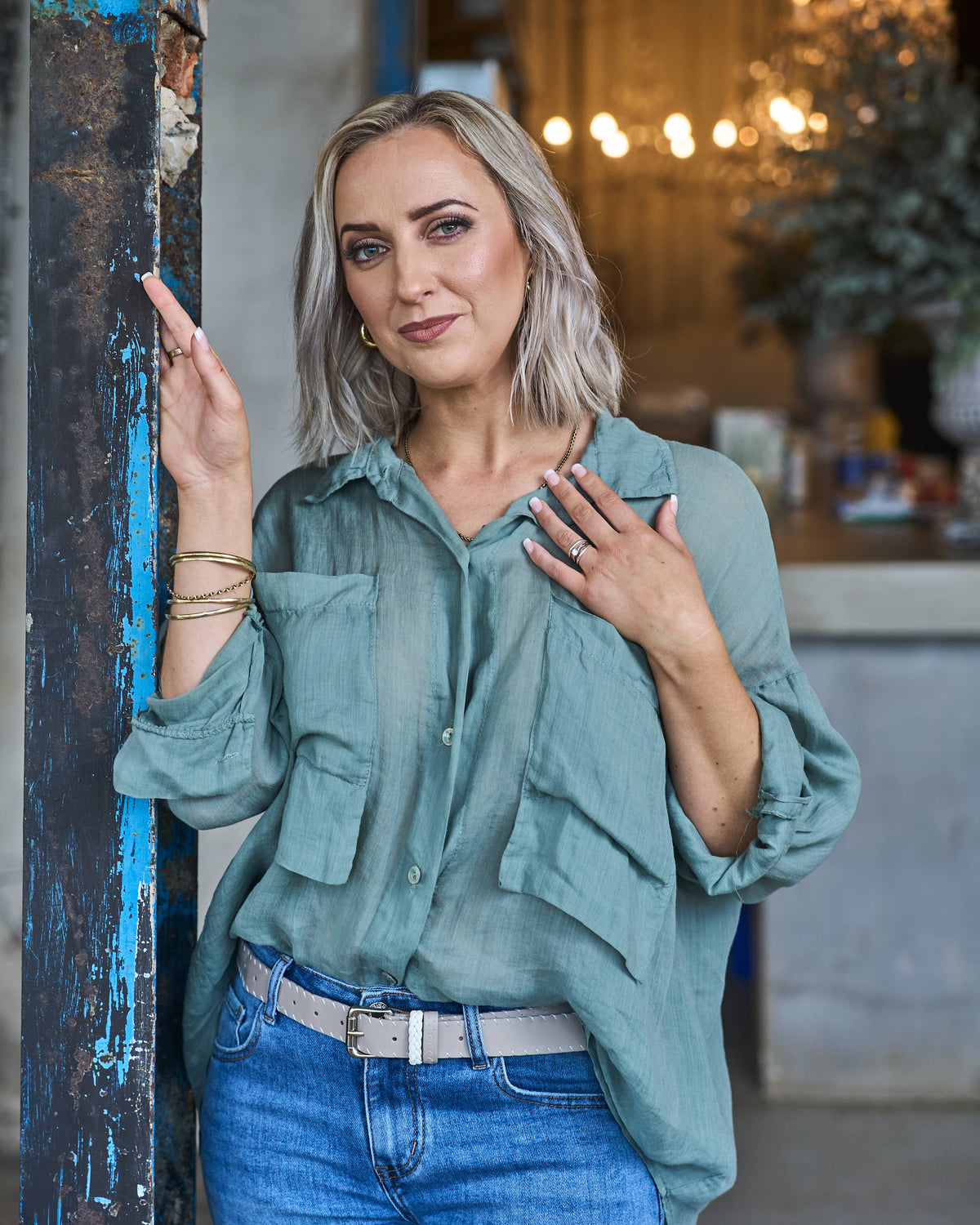 Gracefully Yours Shirt | Sage