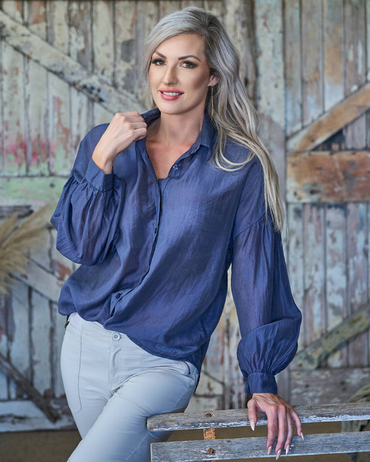 Hailey Shirt | Blue