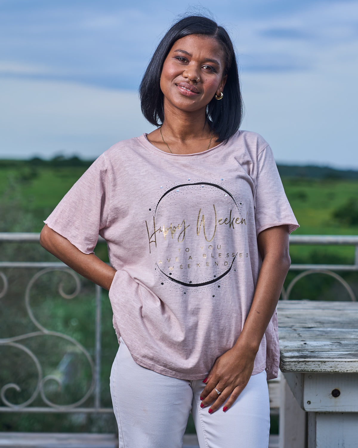 Happy Weekend Top | Blush