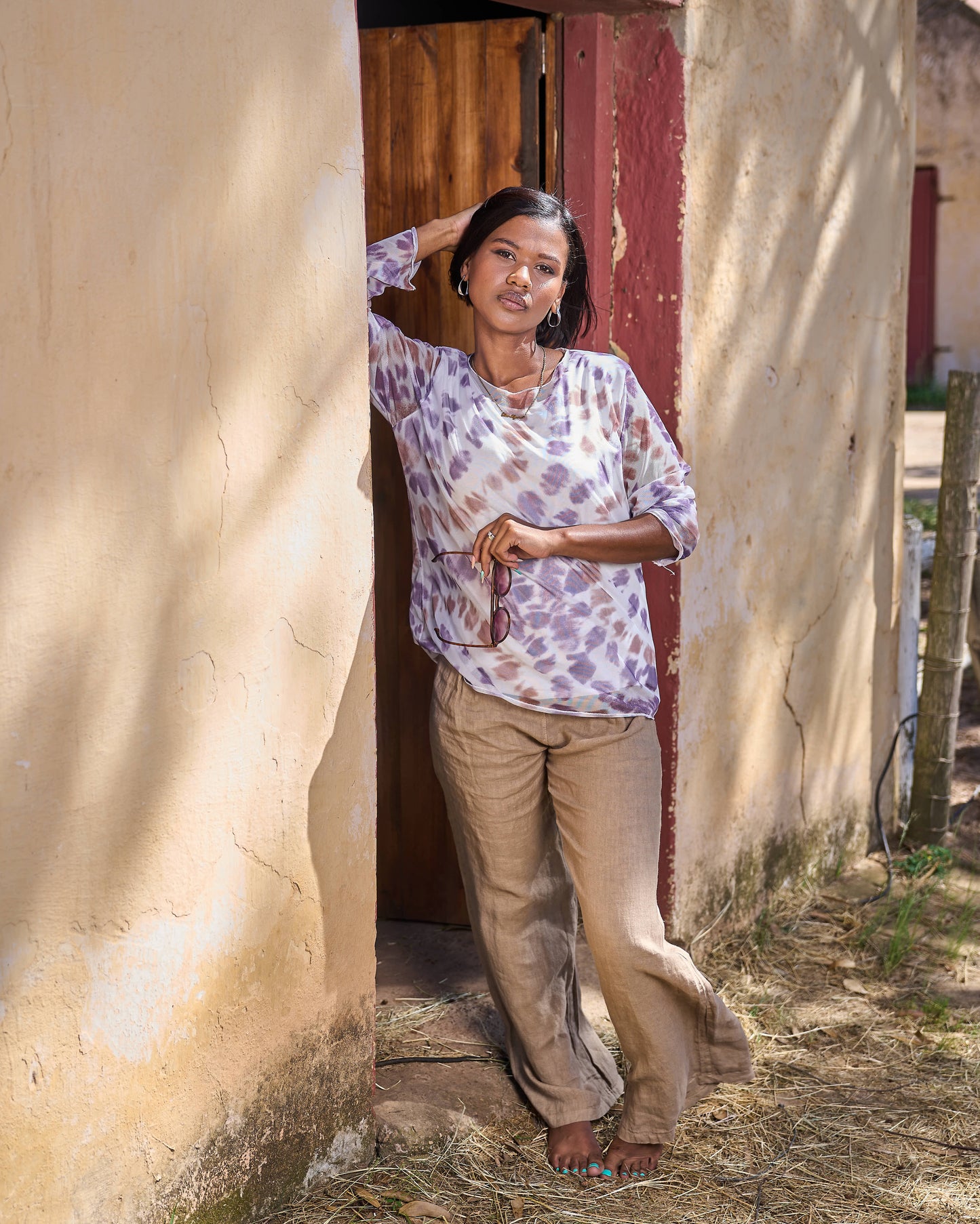 Heart Beating Mesh Top | Polka