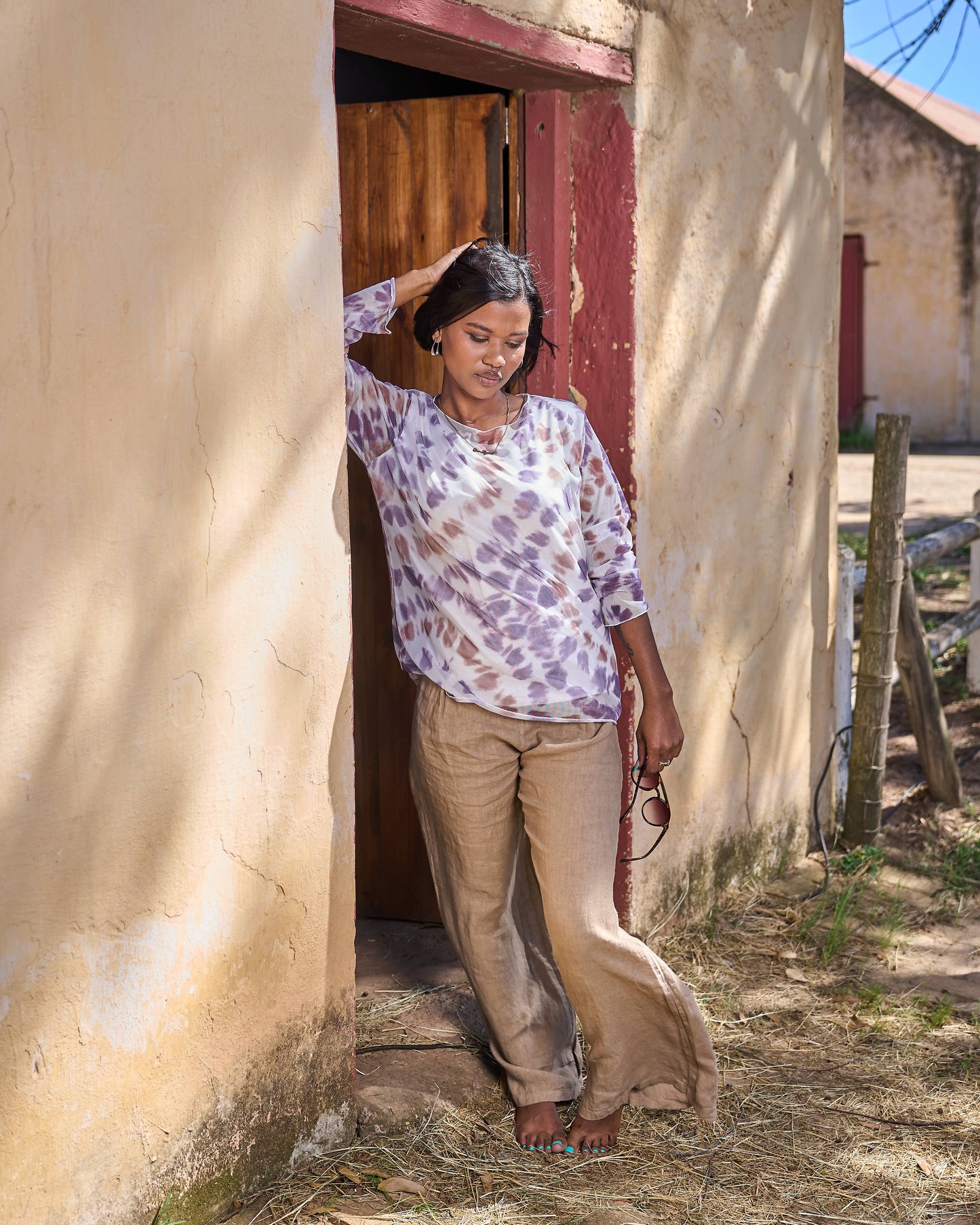 Heart Beating Mesh Top | Polka