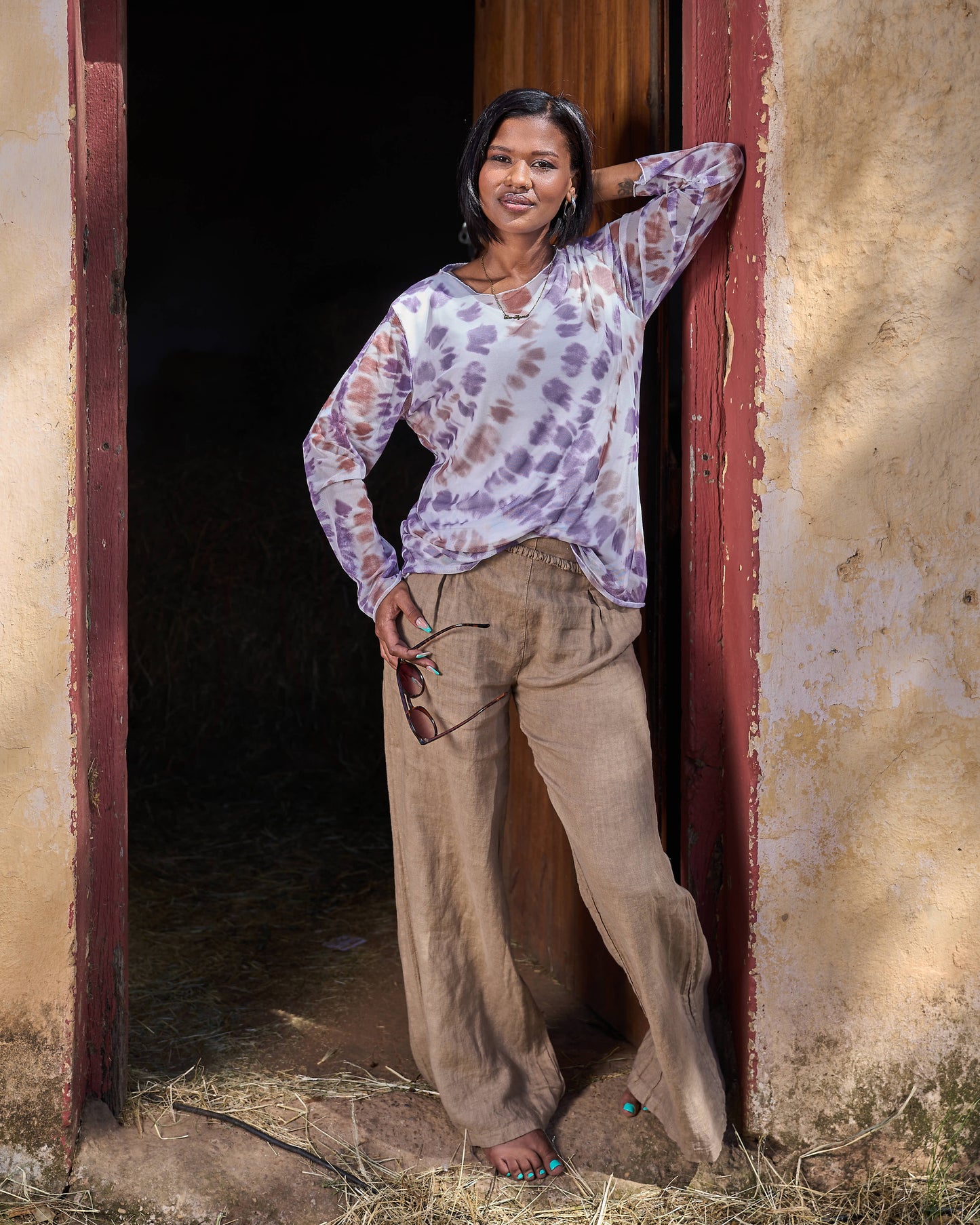 Heart Beating Mesh Top | Polka