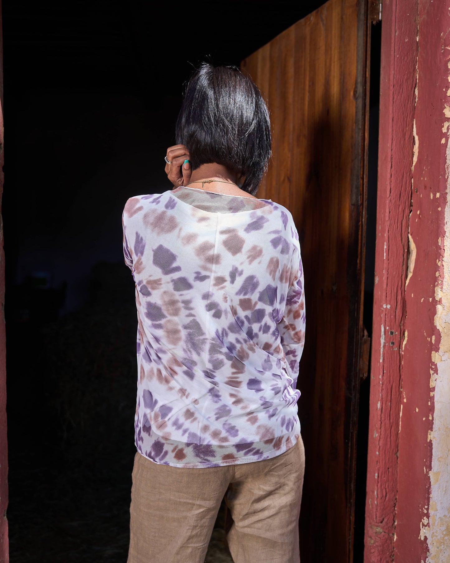 Heart Beating Mesh Top | Polka