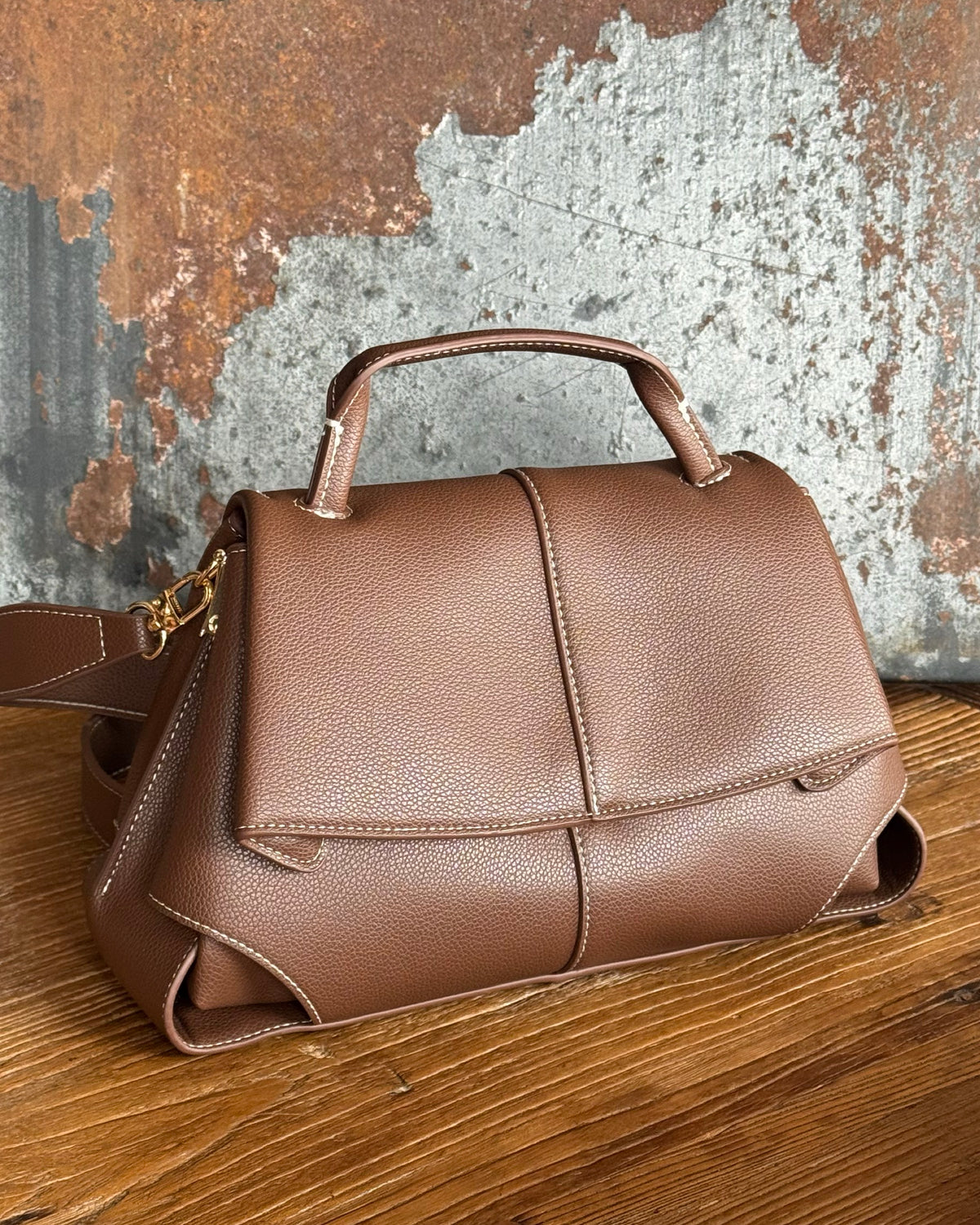 The Milano Crossbody Bag | Choc Brown