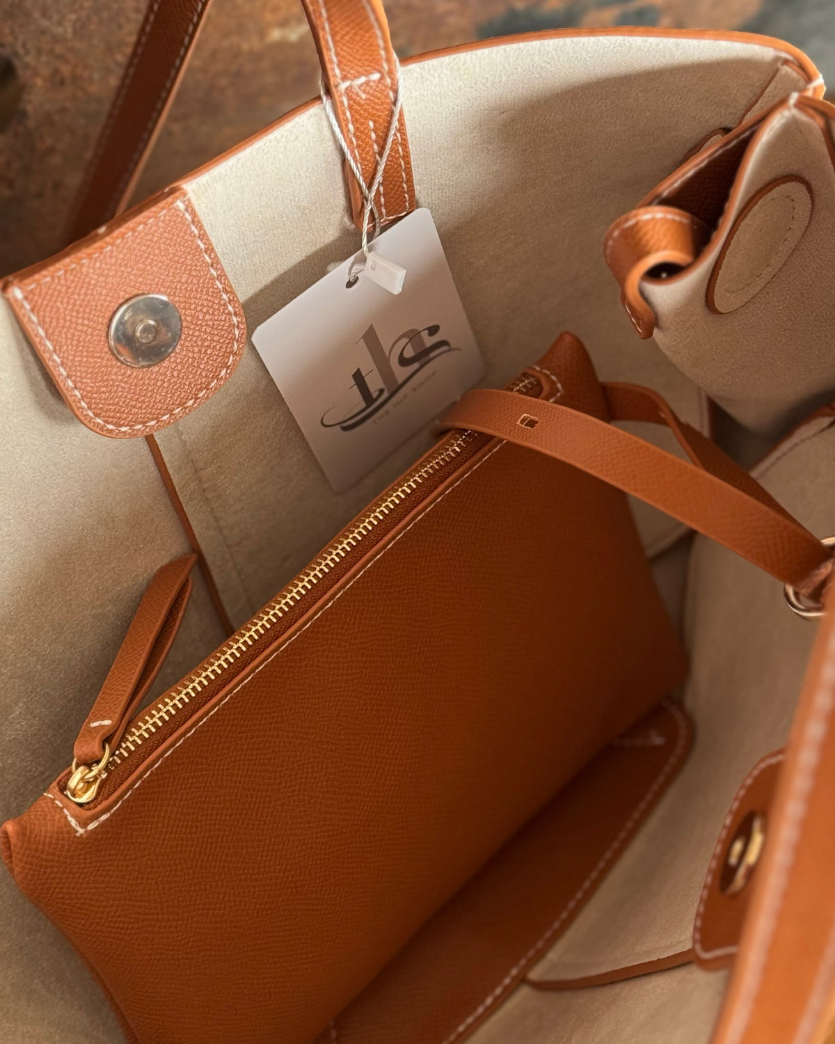 The Florence Wing Tote | Tan