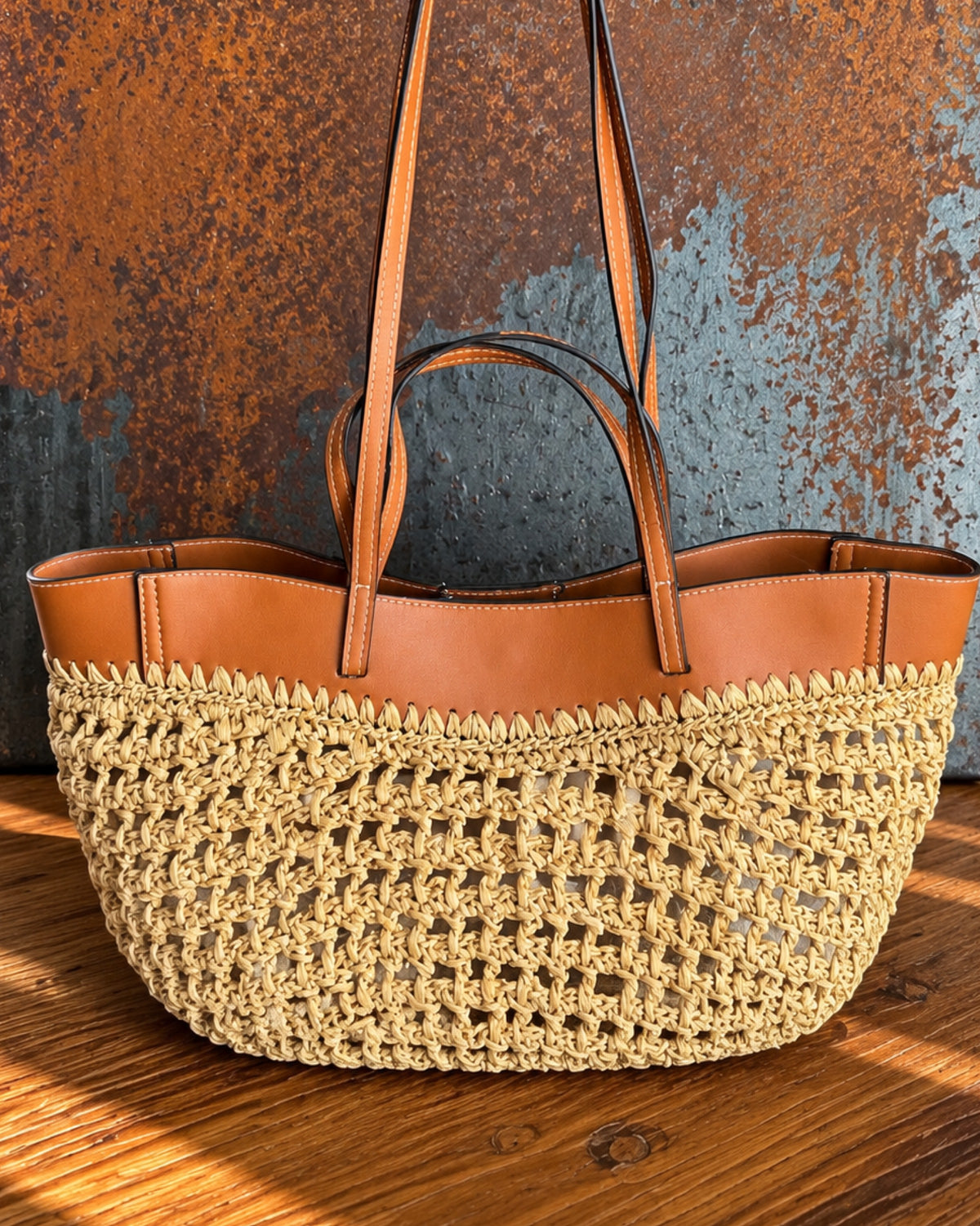 The Capri Raffia Tote