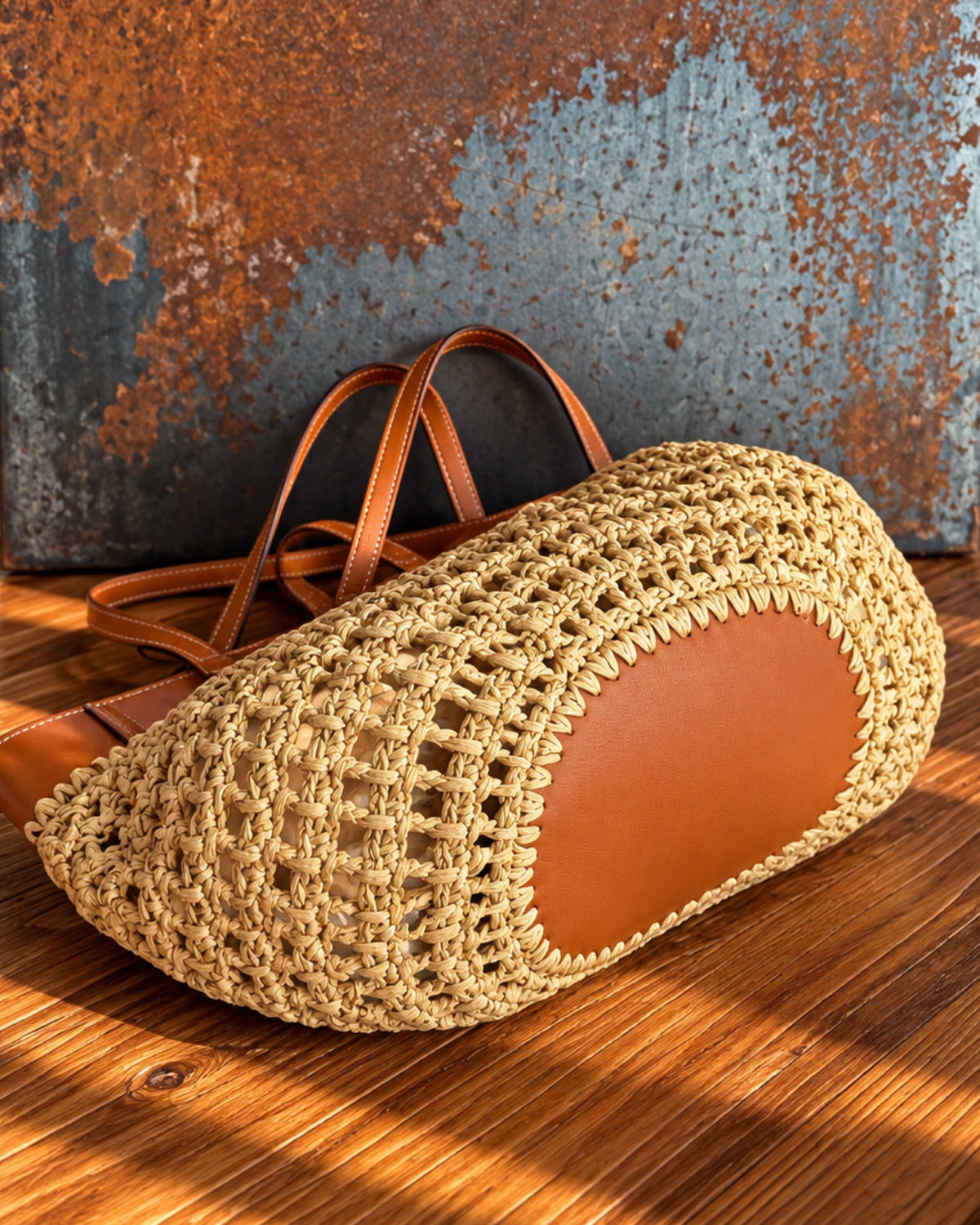 The Capri Raffia Tote