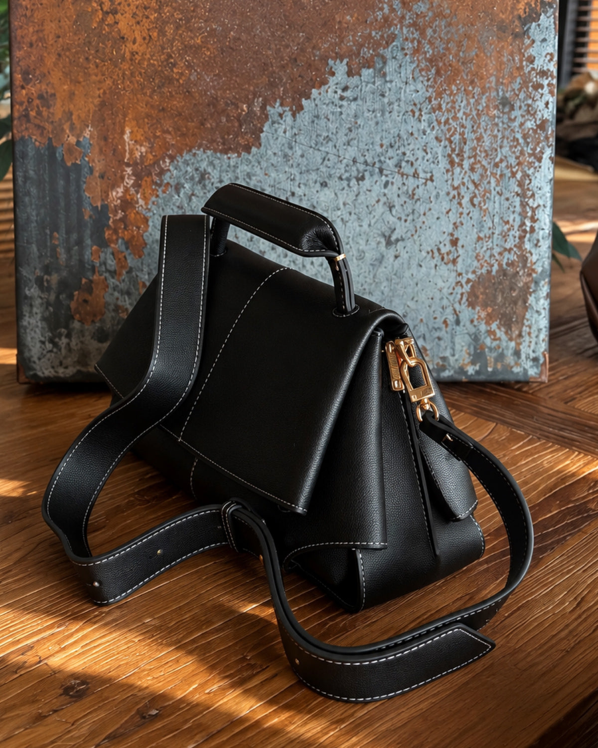The Milano Crossbody Bag | Black