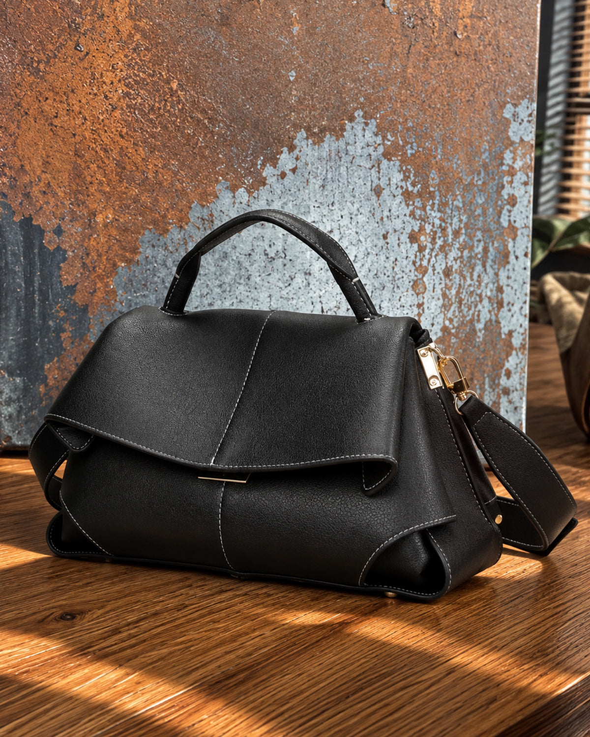 The Milano Crossbody Bag | Black