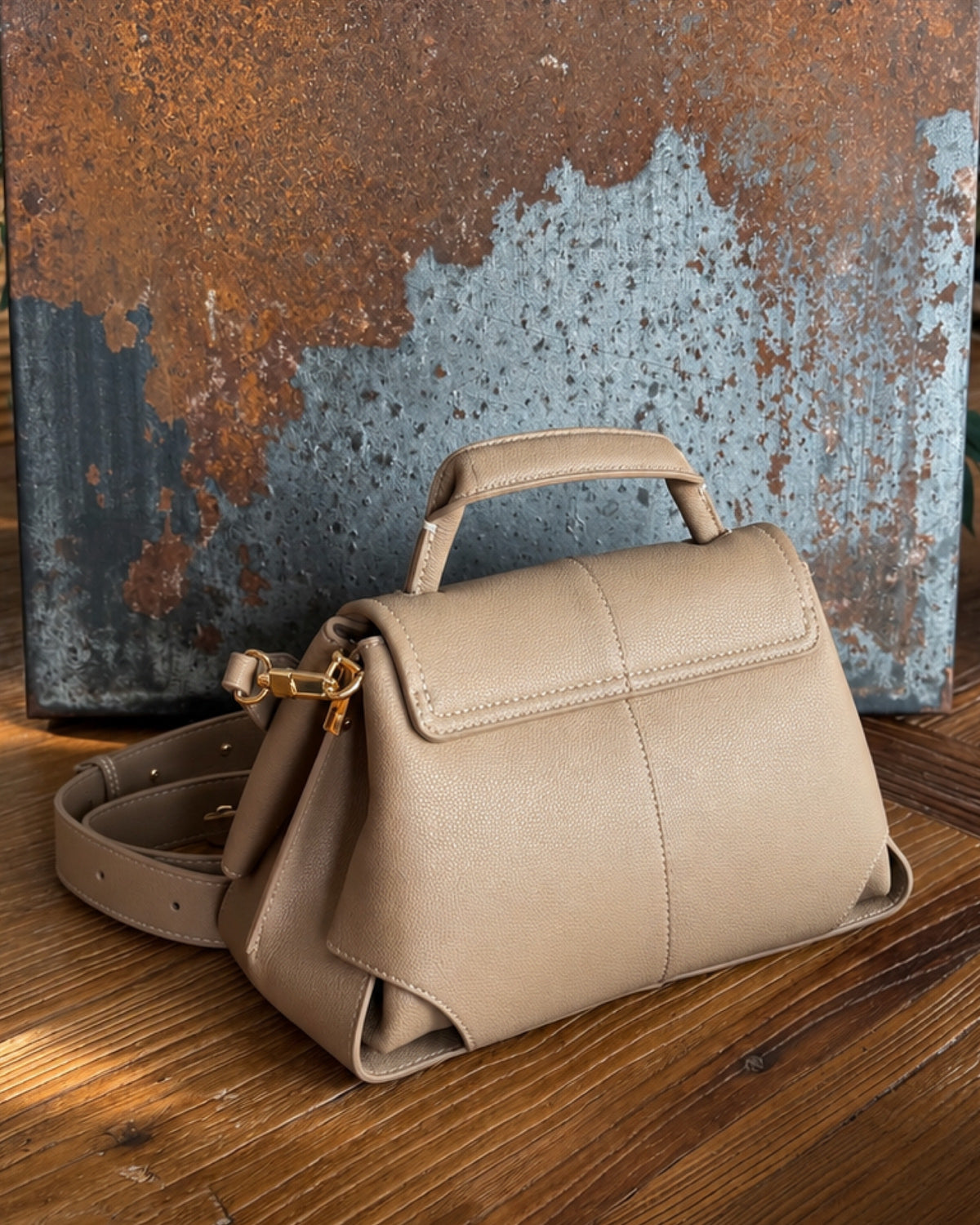 The Milano Crossbody Bag | Khaki