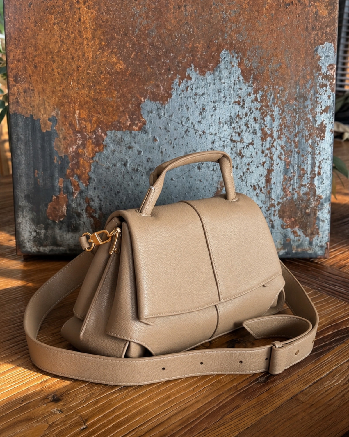 The Milano Crossbody Bag | Khaki