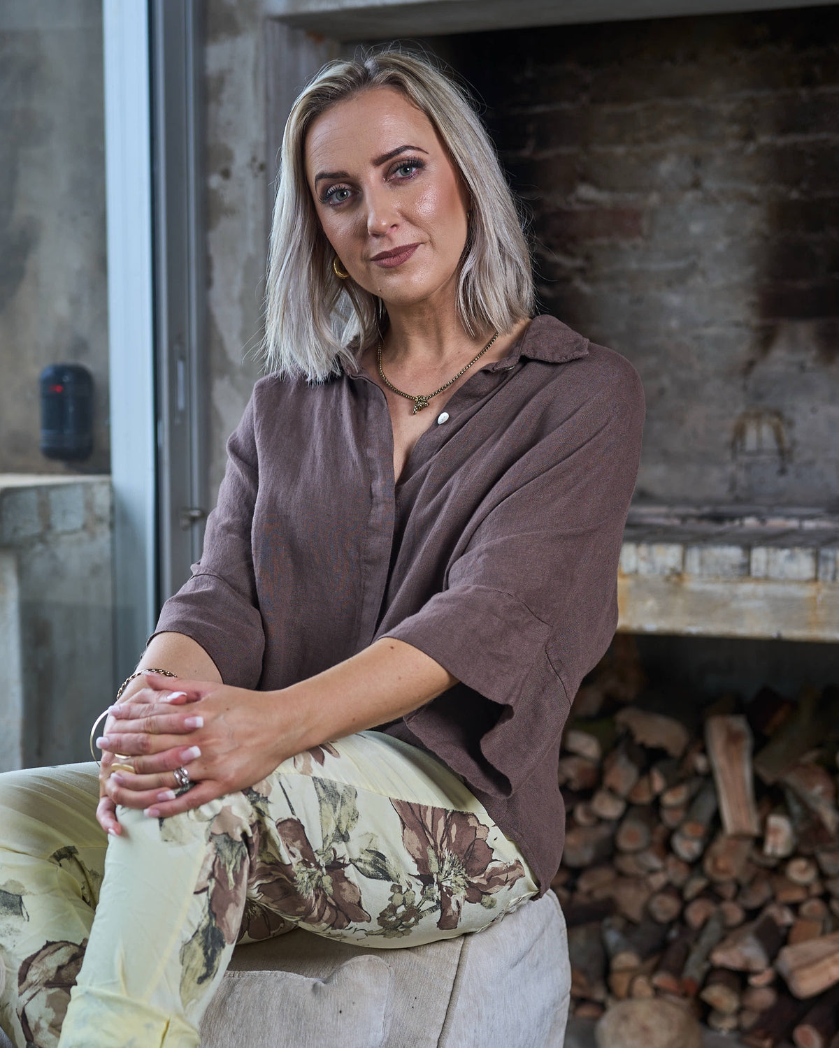 The Signature Linen Shirt | Rich Choc