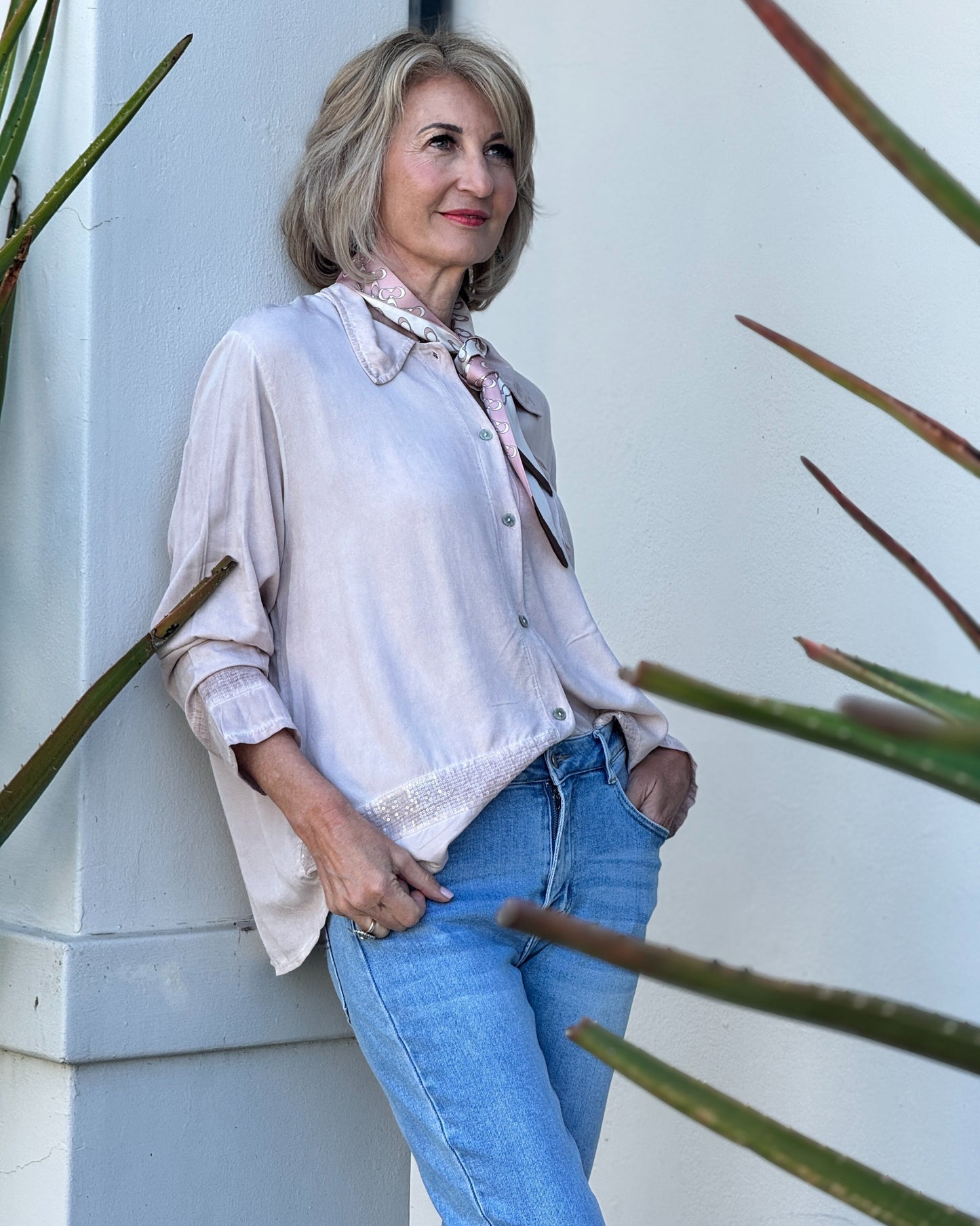Halo Hem Shirt | Blush