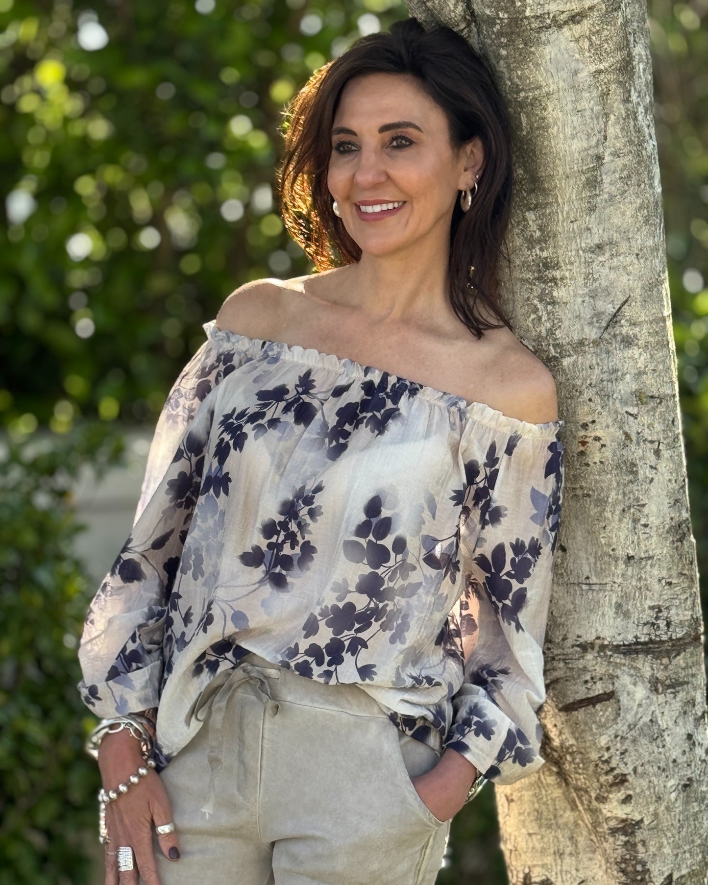 Indigo Bloom Top | Blue
