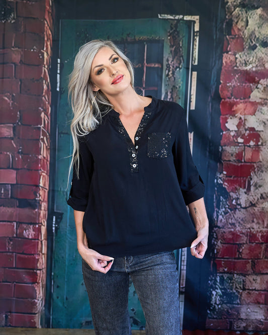 French Kiss Shirt | Black