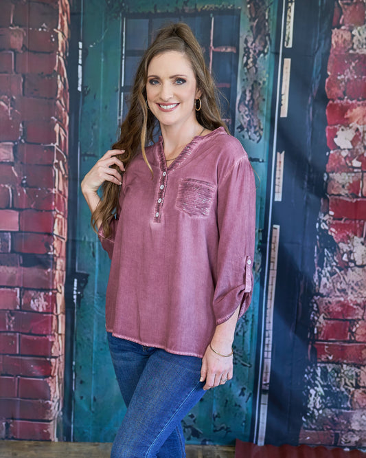 French Kiss Shirt | Berry