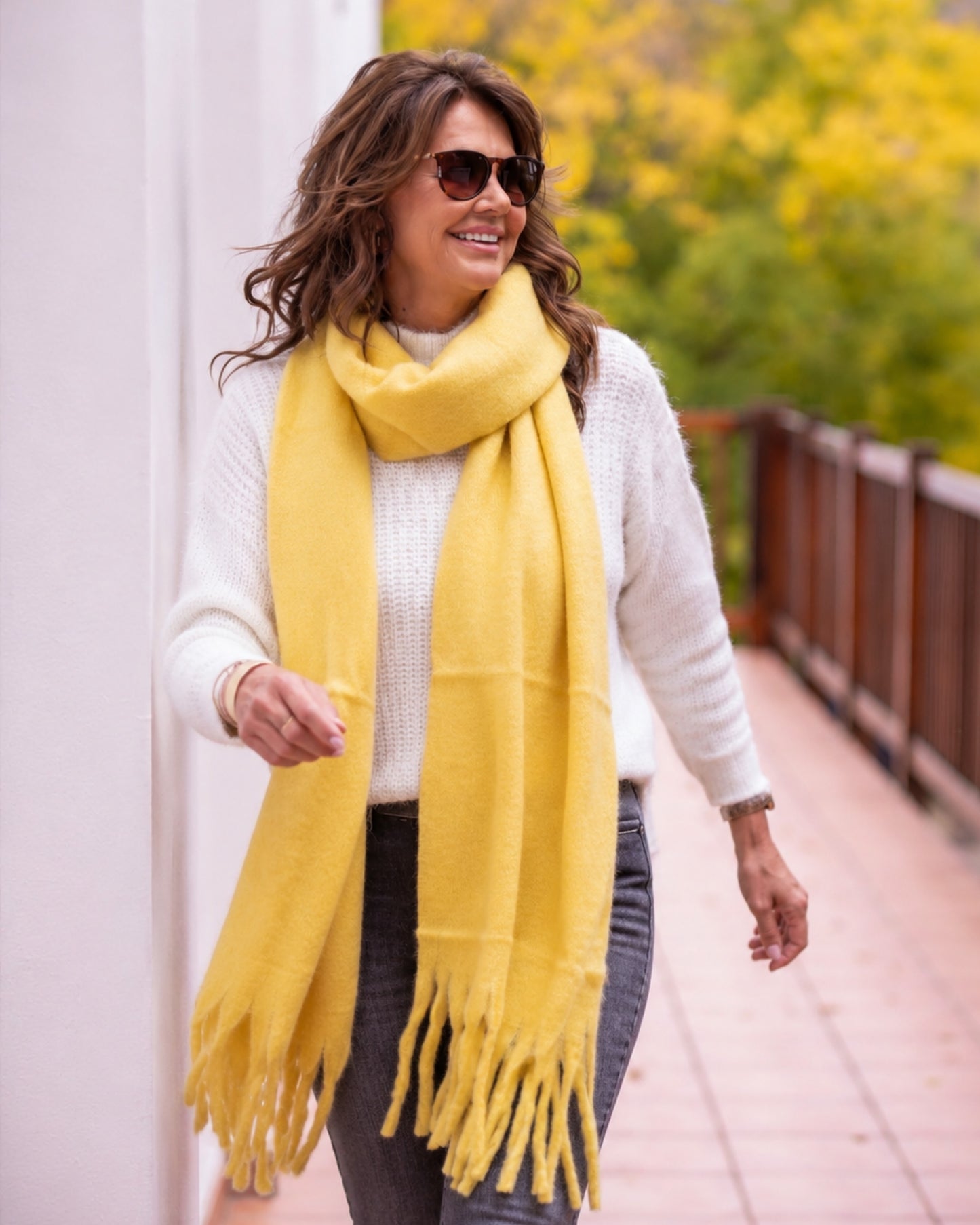 Oversized Scarf | Yellow