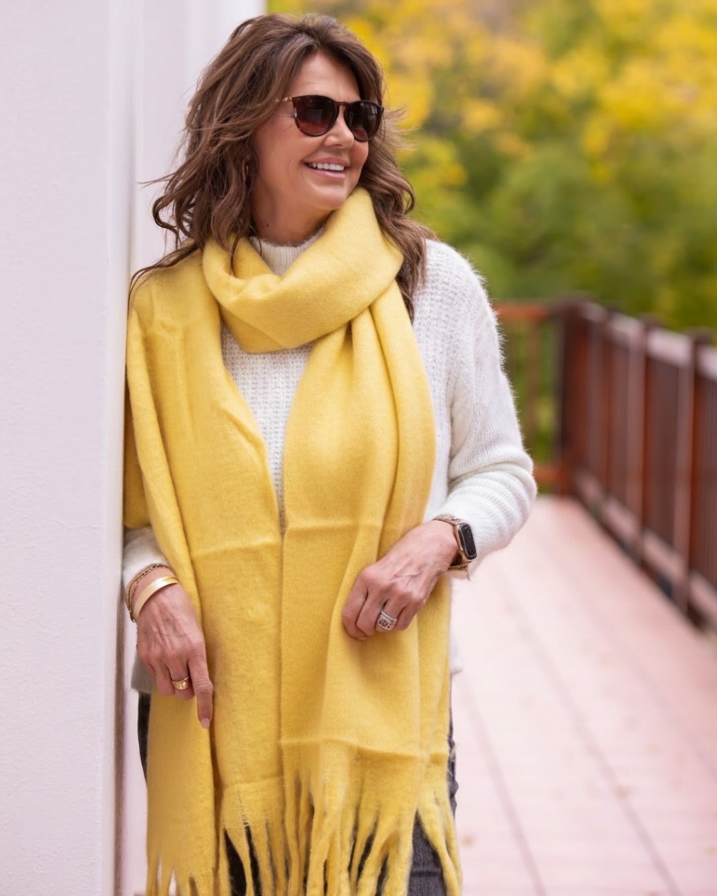 Oversized Scarf | Yellow