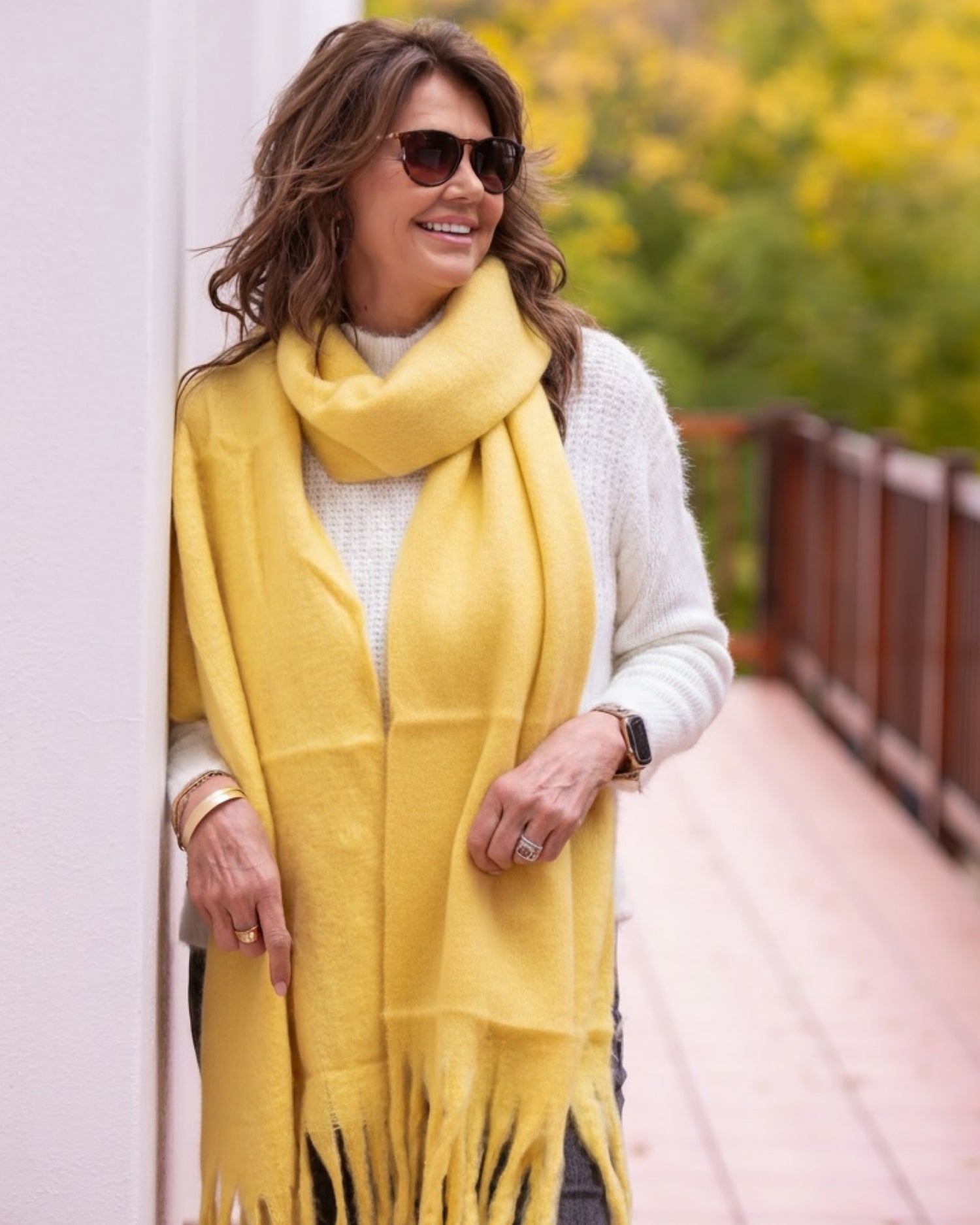 Oversized Scarf | Yellow