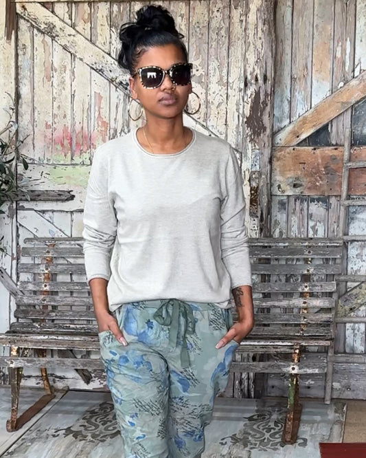 Whisper Trim Basic Top | Taupe