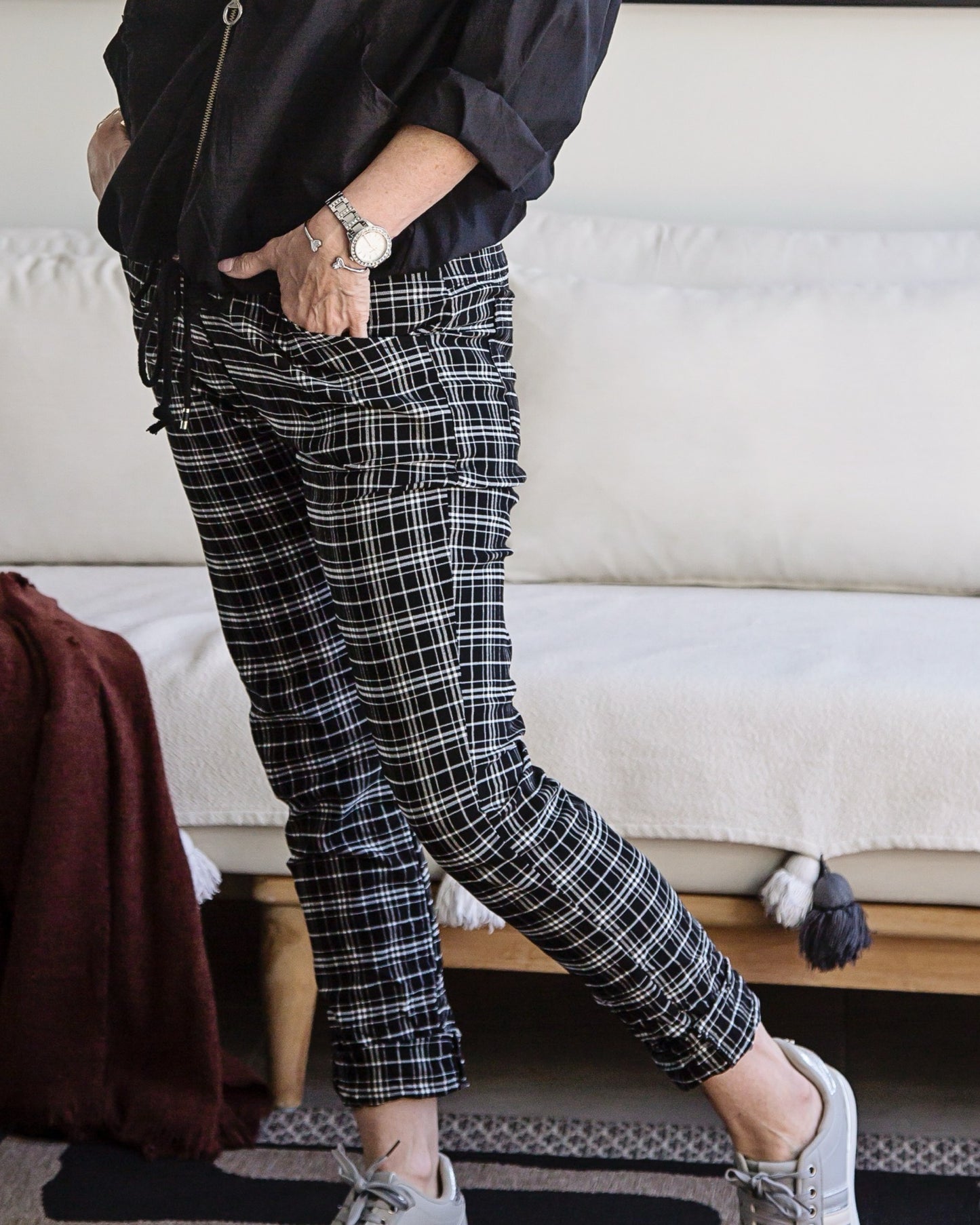 Check My Check Drawstring | Black