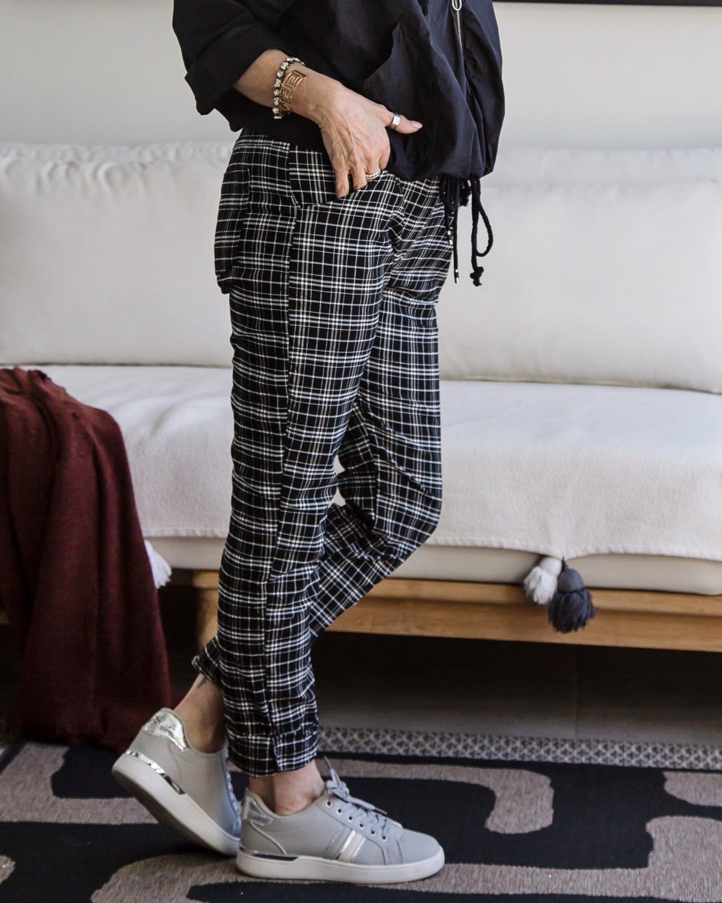 Check My Check Drawstring | Black
