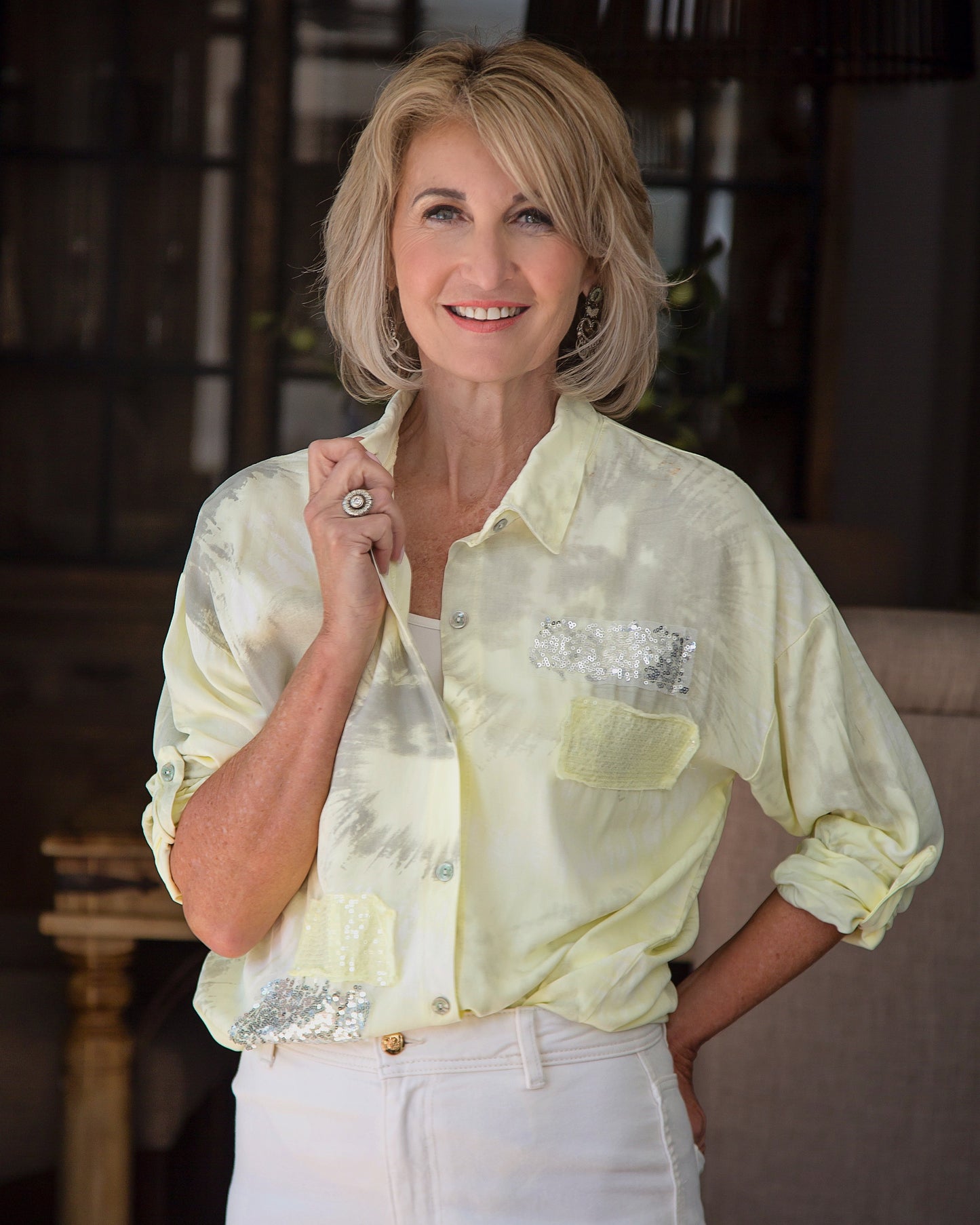 Pocket Party Shirt | Butter Yellow