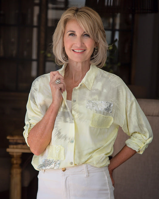 Pocket Party Shirt | Butter Yellow