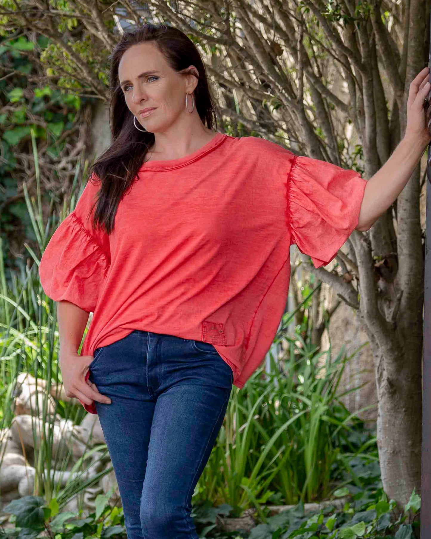 Bubble Sleeve Beauty | Red