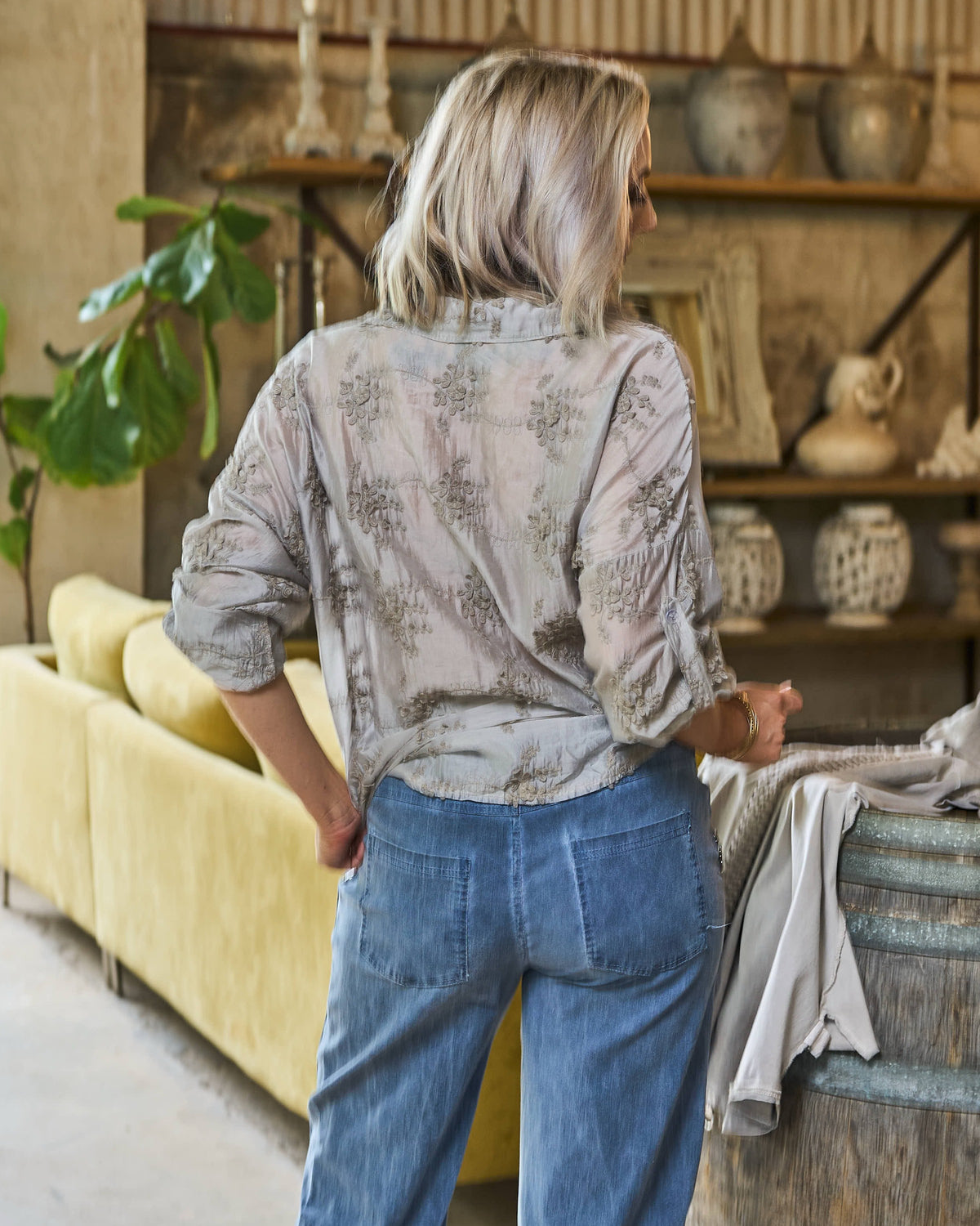 Bella Fiore Shirt | Taupe