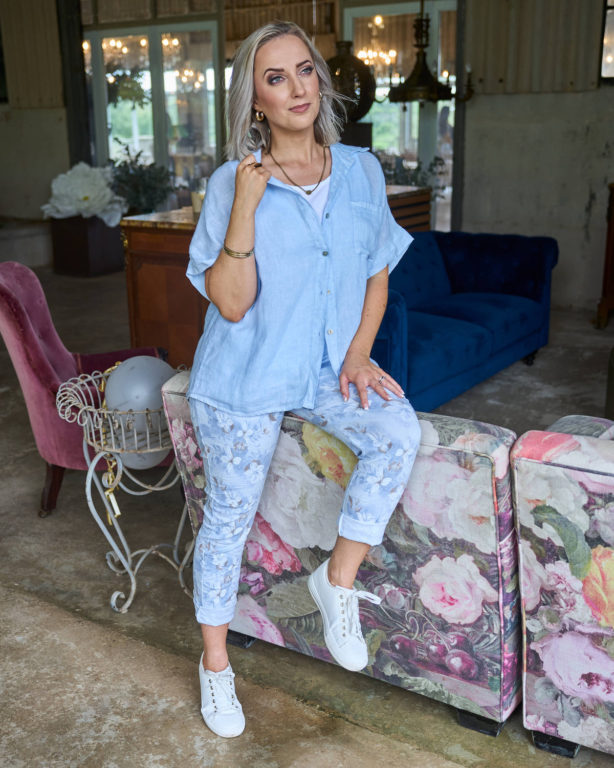 The Best of Me Pants | Sky Blue