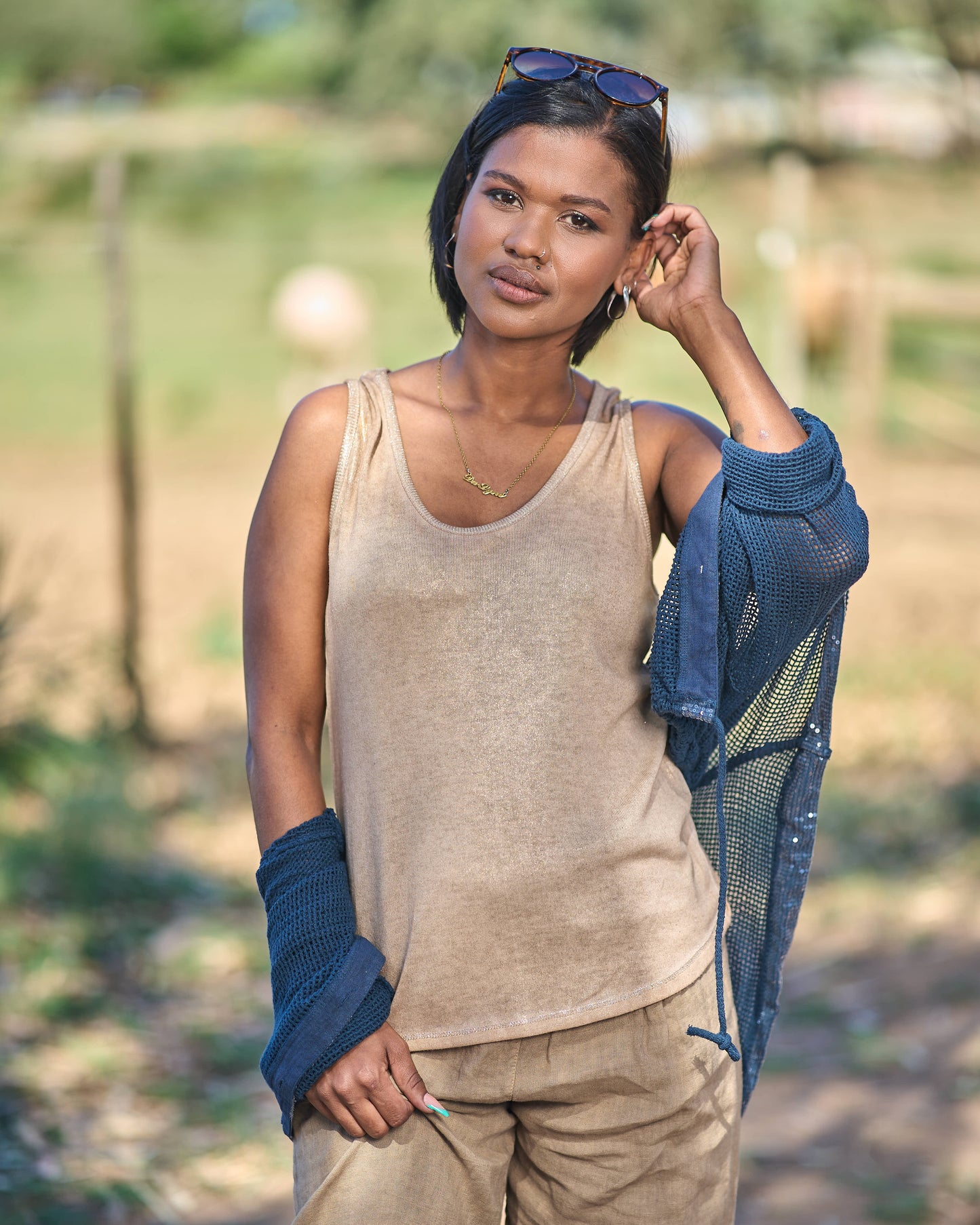 Kissed By Italy Cami | Camel