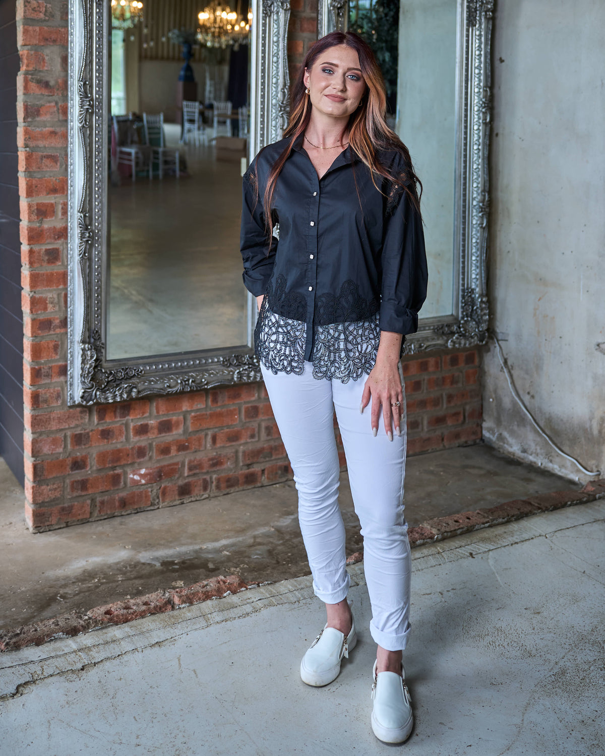 Lace & Grace Shirt | Black