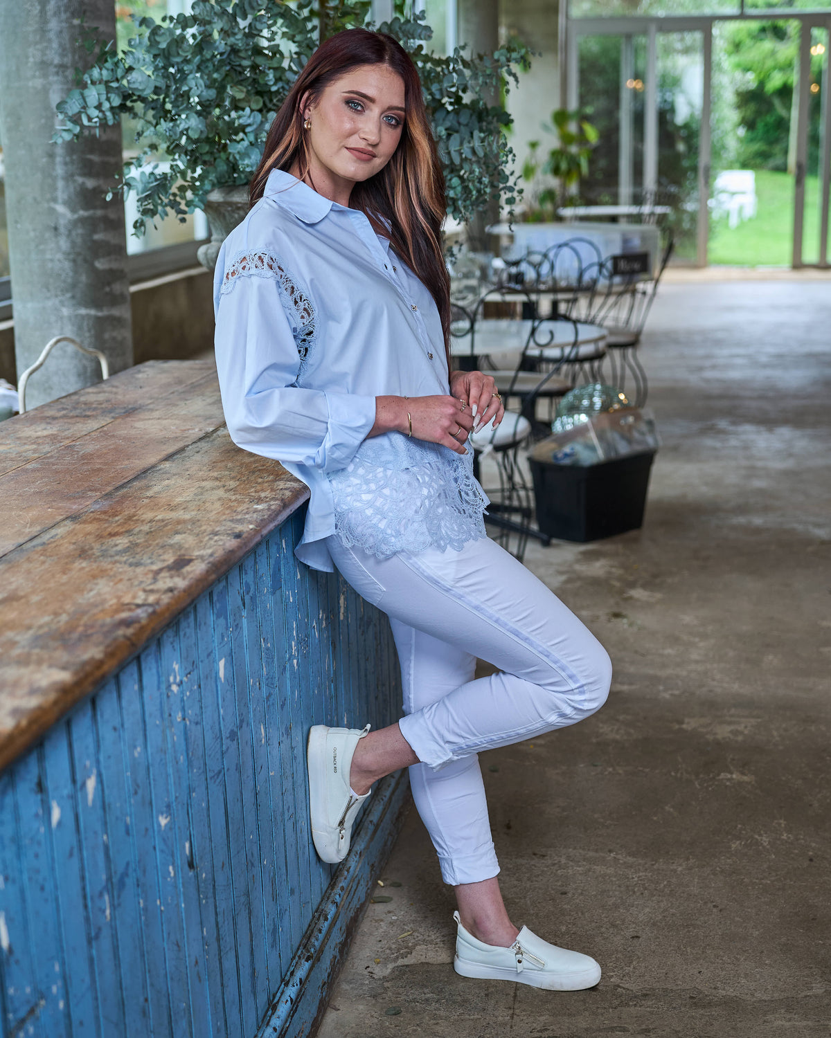 Lace & Grace Shirt | Blue